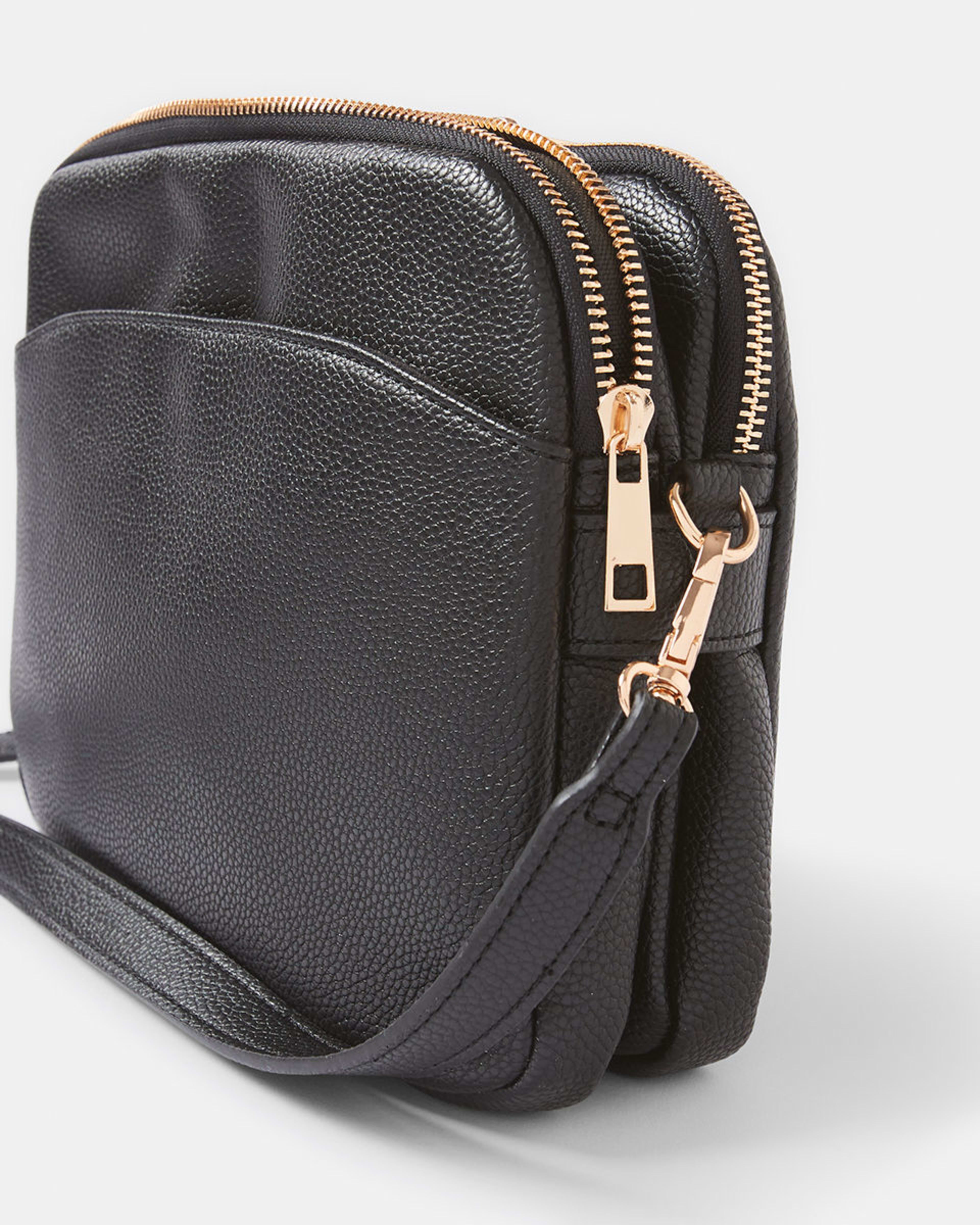 4 Multi-Pouch Crossbody Bag Black, 4 of 6
