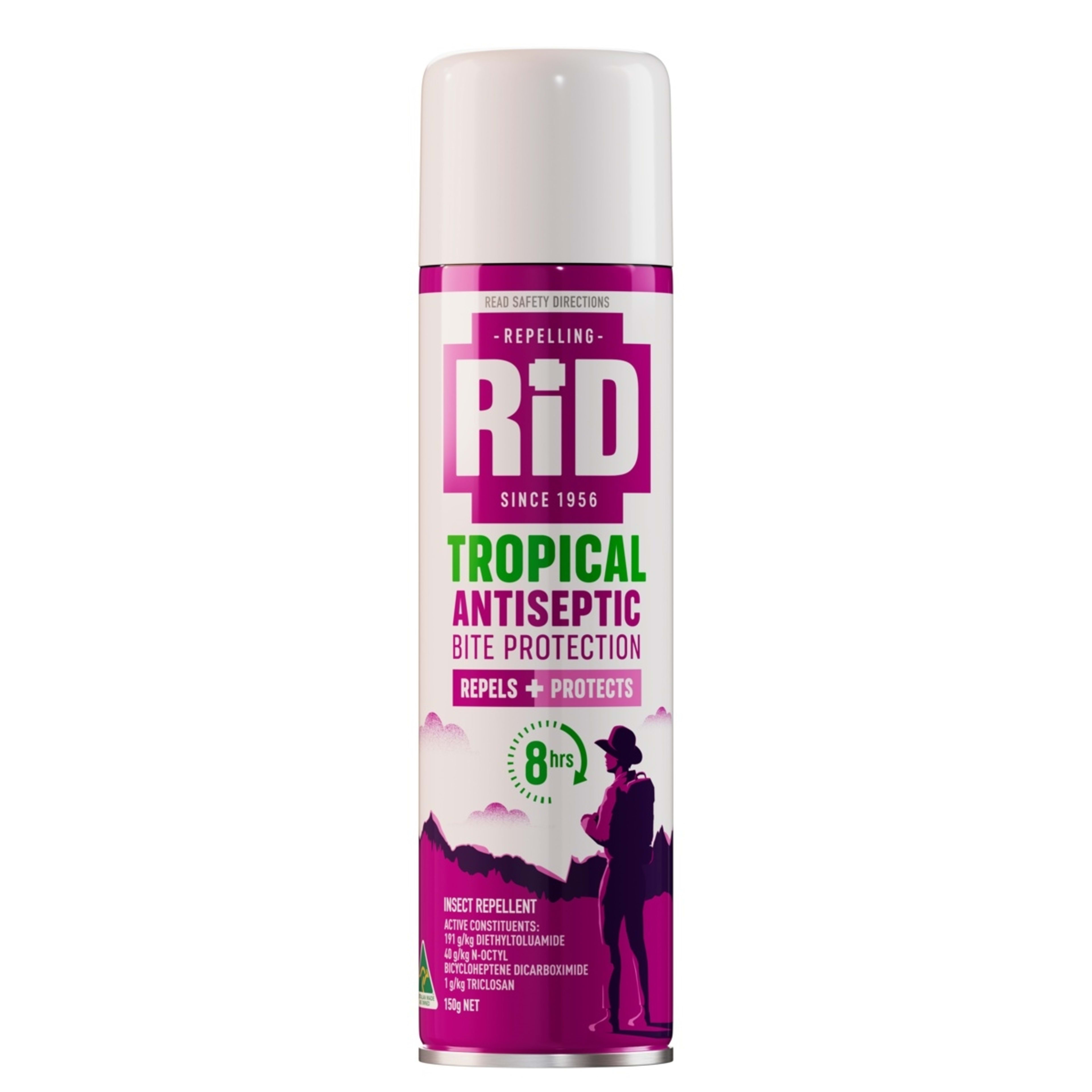 1 RID Tropical Antiseptic Bite Protection Insect Repellent 150g