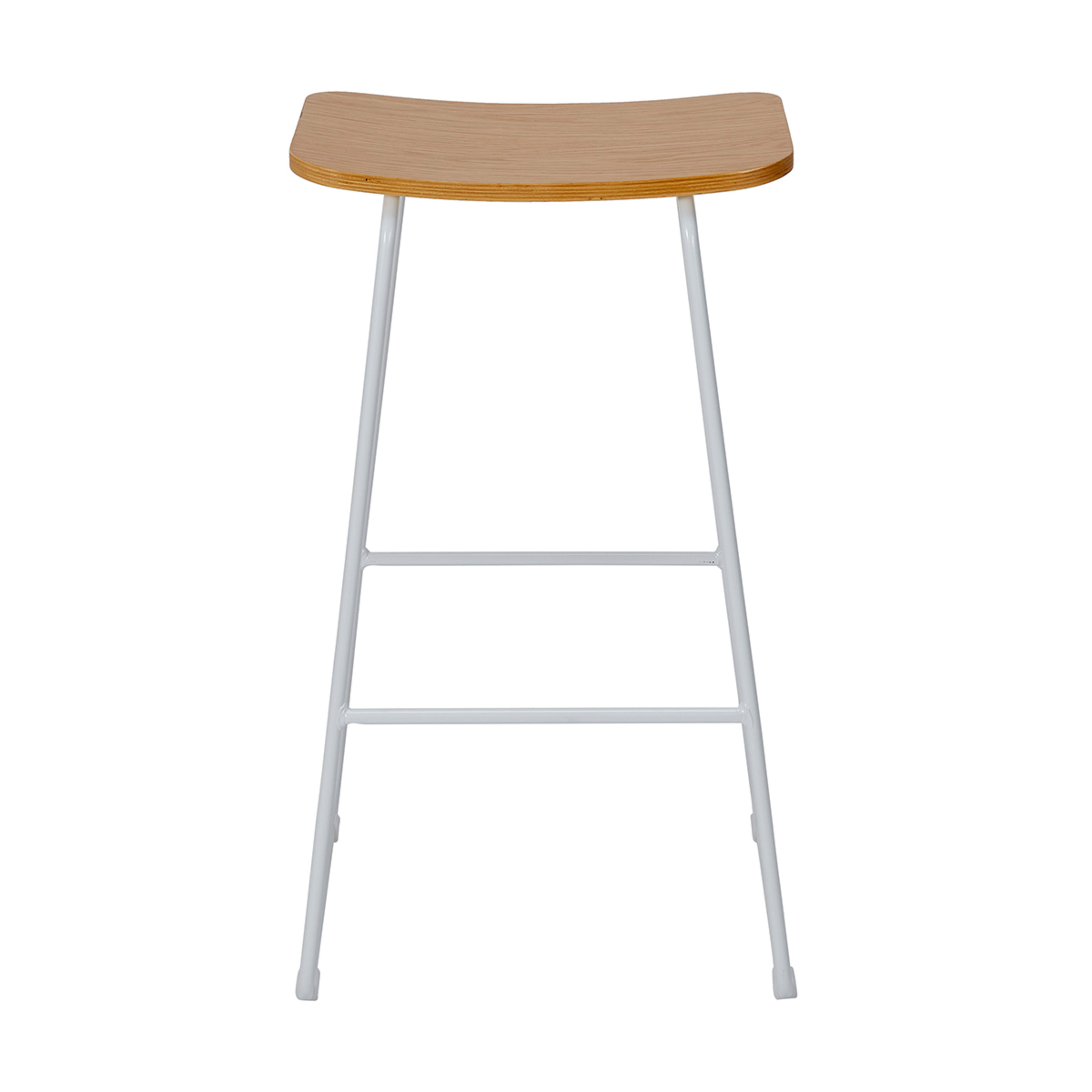 6 71cm Bar Stool - White, 6 of 8