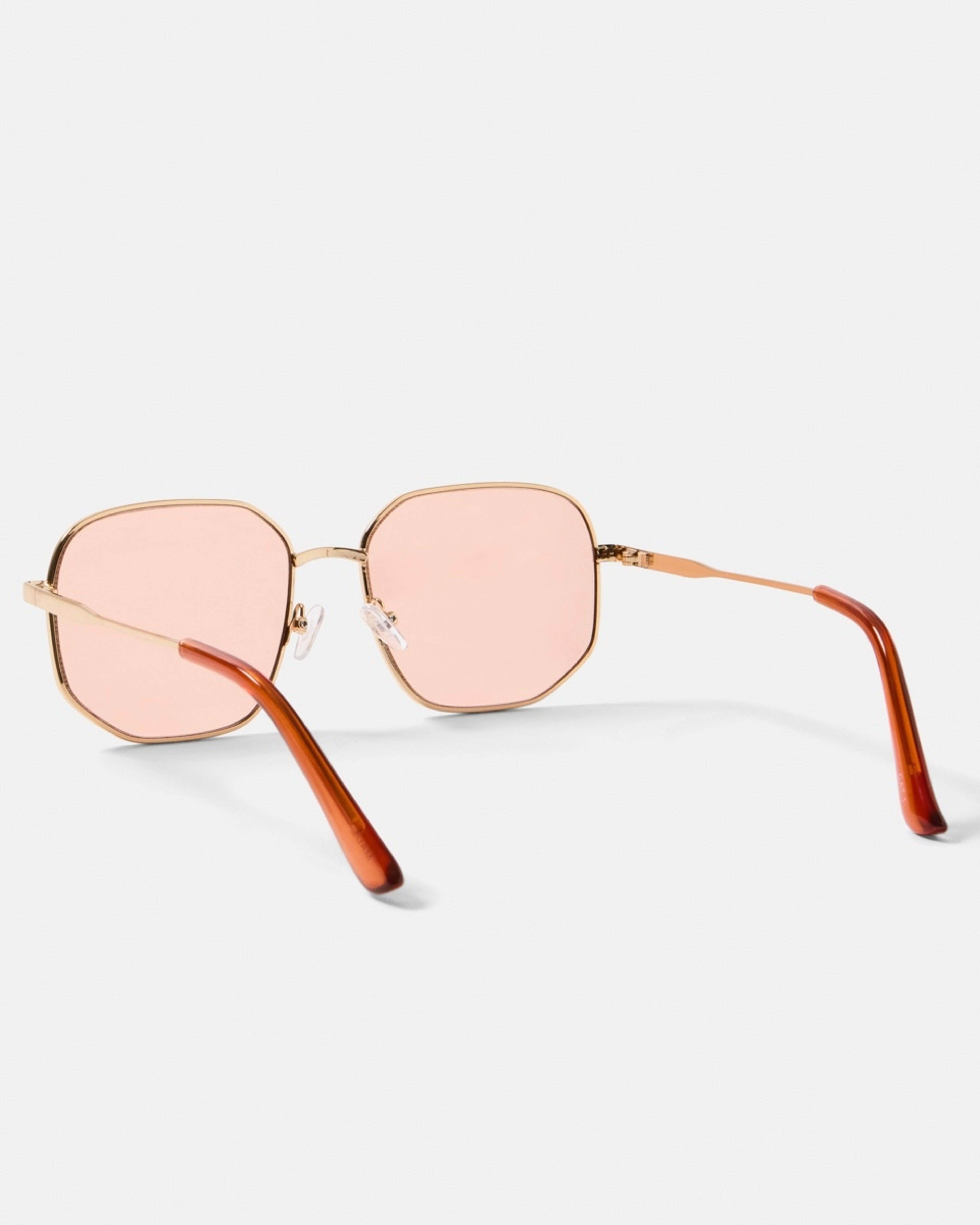 2 Metal Square Frame Sunglasses GOLD, 2 of 6