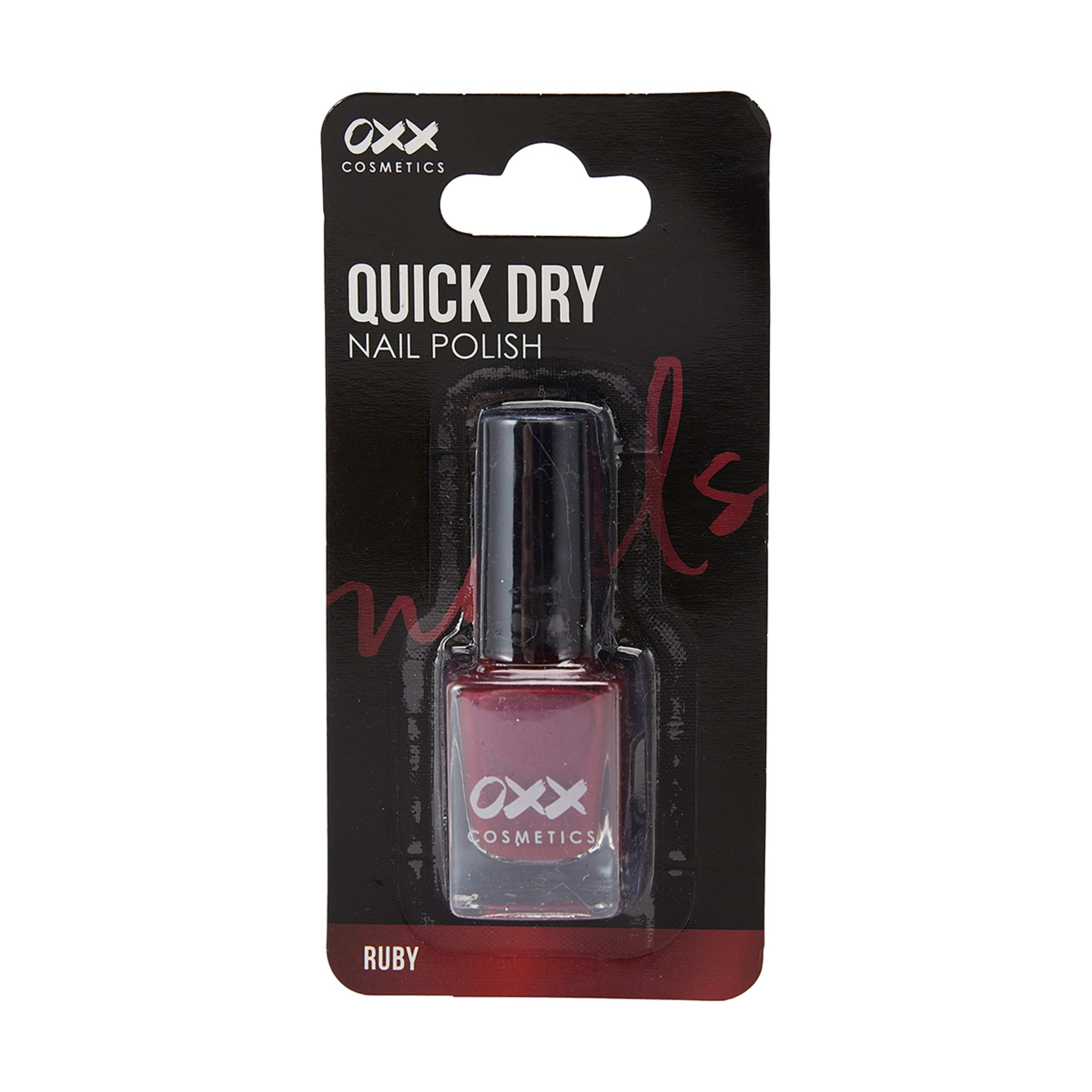 1 OXX Cosmetics Quick Dry Nail Polish - Ruby