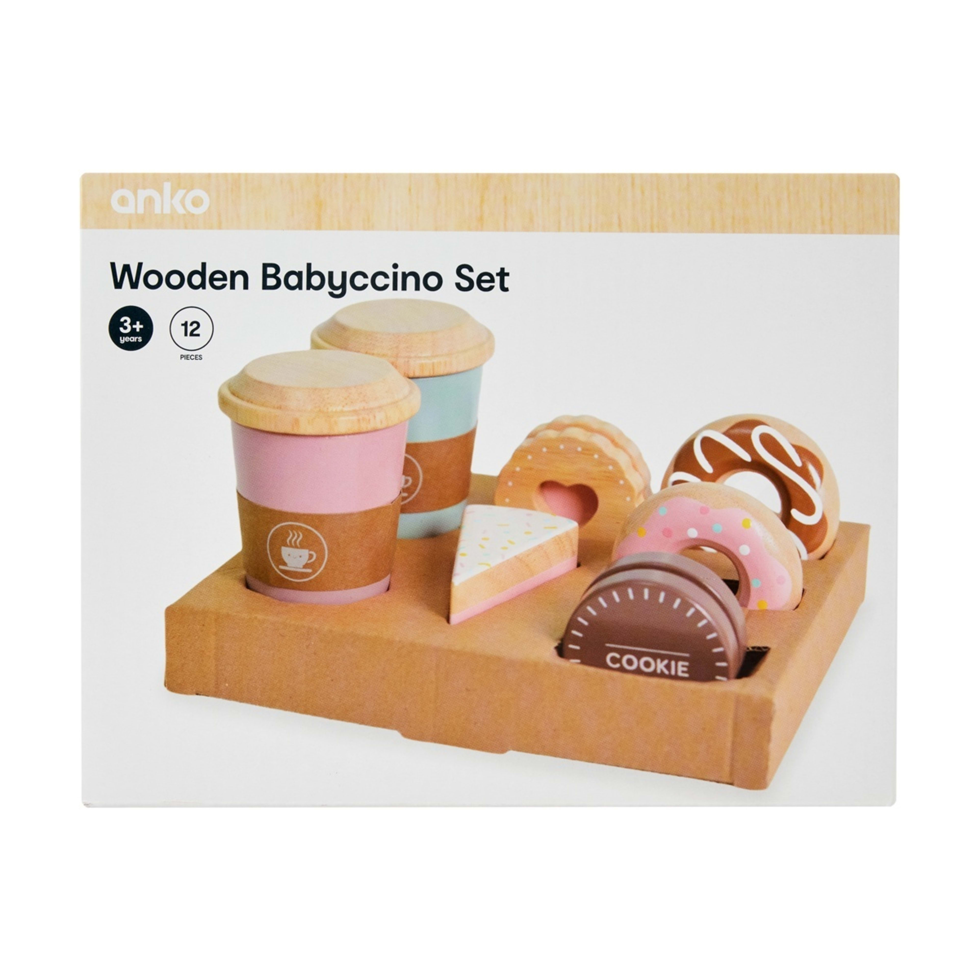 5 12 Piece Wooden Babyccino Set, 5 of 5