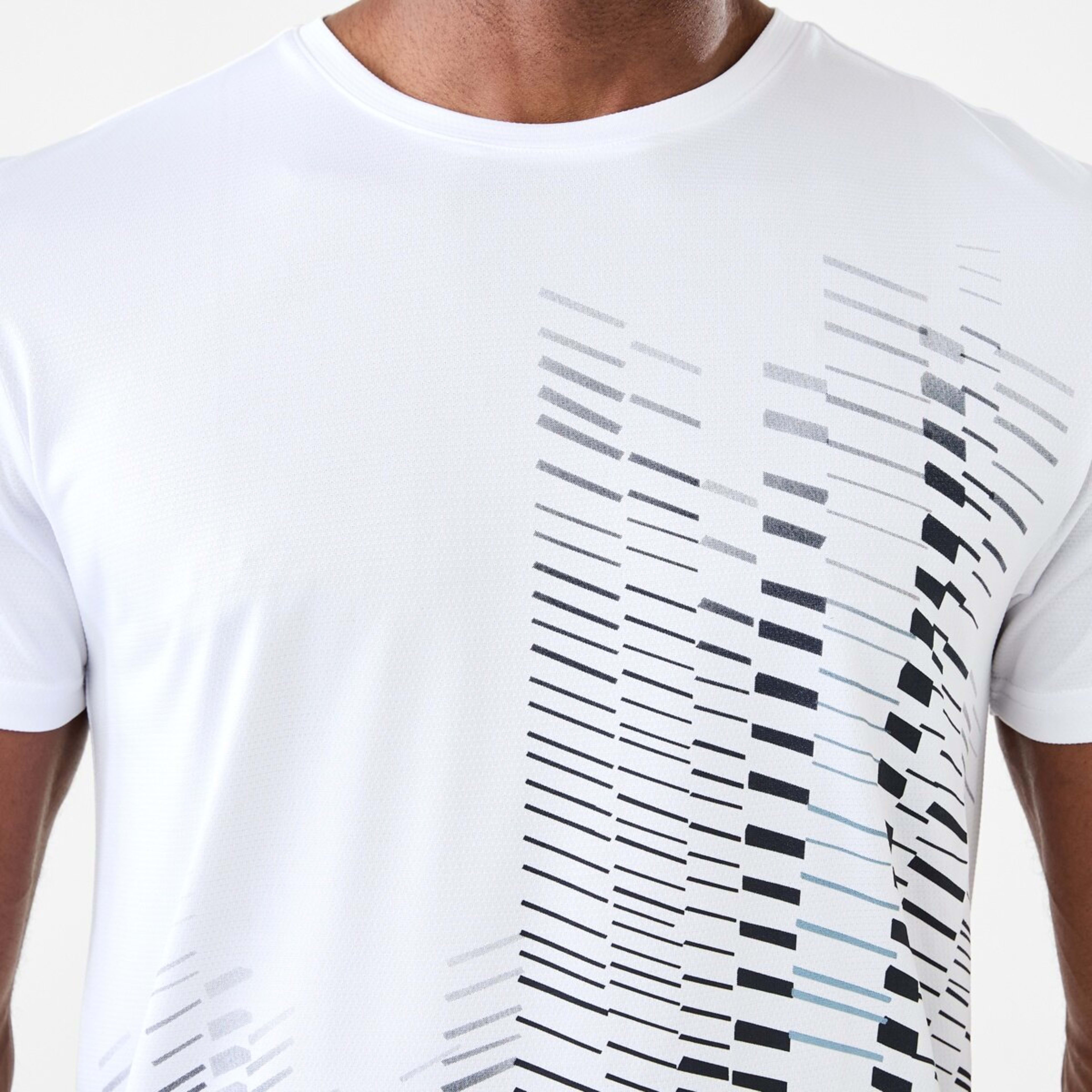 4 Active Mens Printed T-shirt Level Up White, 4 of 7