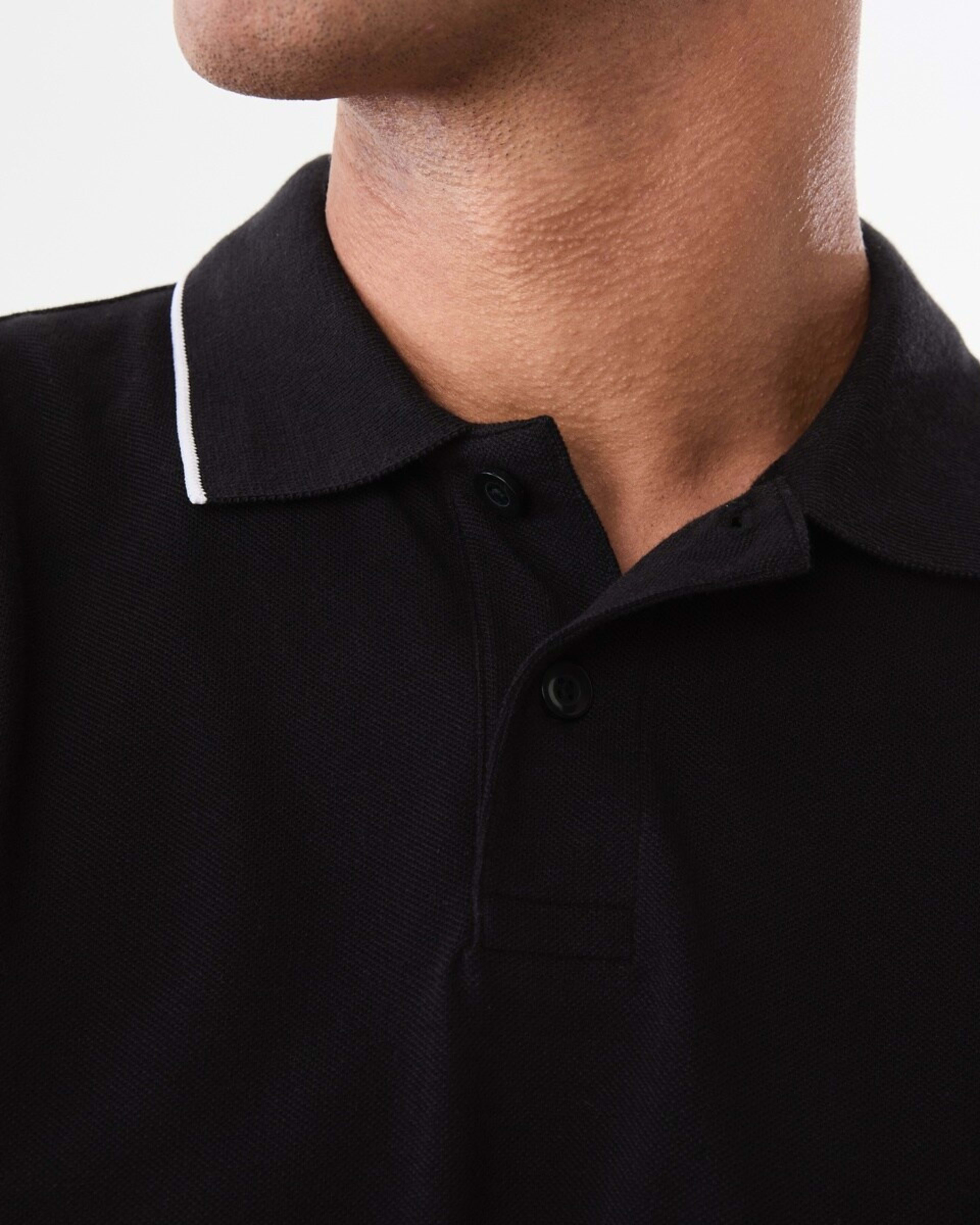 5 Pique Polo Shirt BLACK, 5 of 5