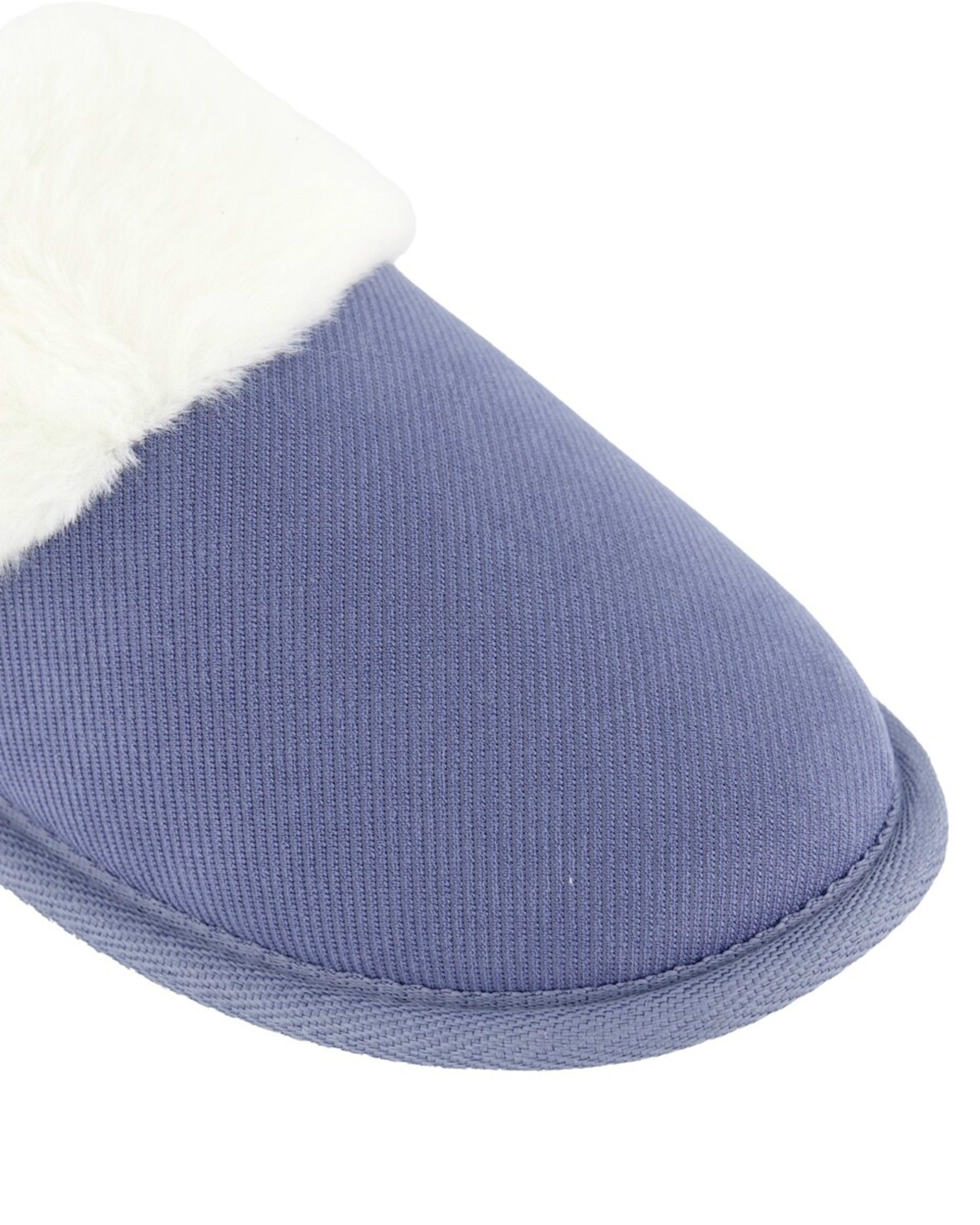 3 Corduroy Slipper Scuffs Blu Dlphnm, 3 of 3