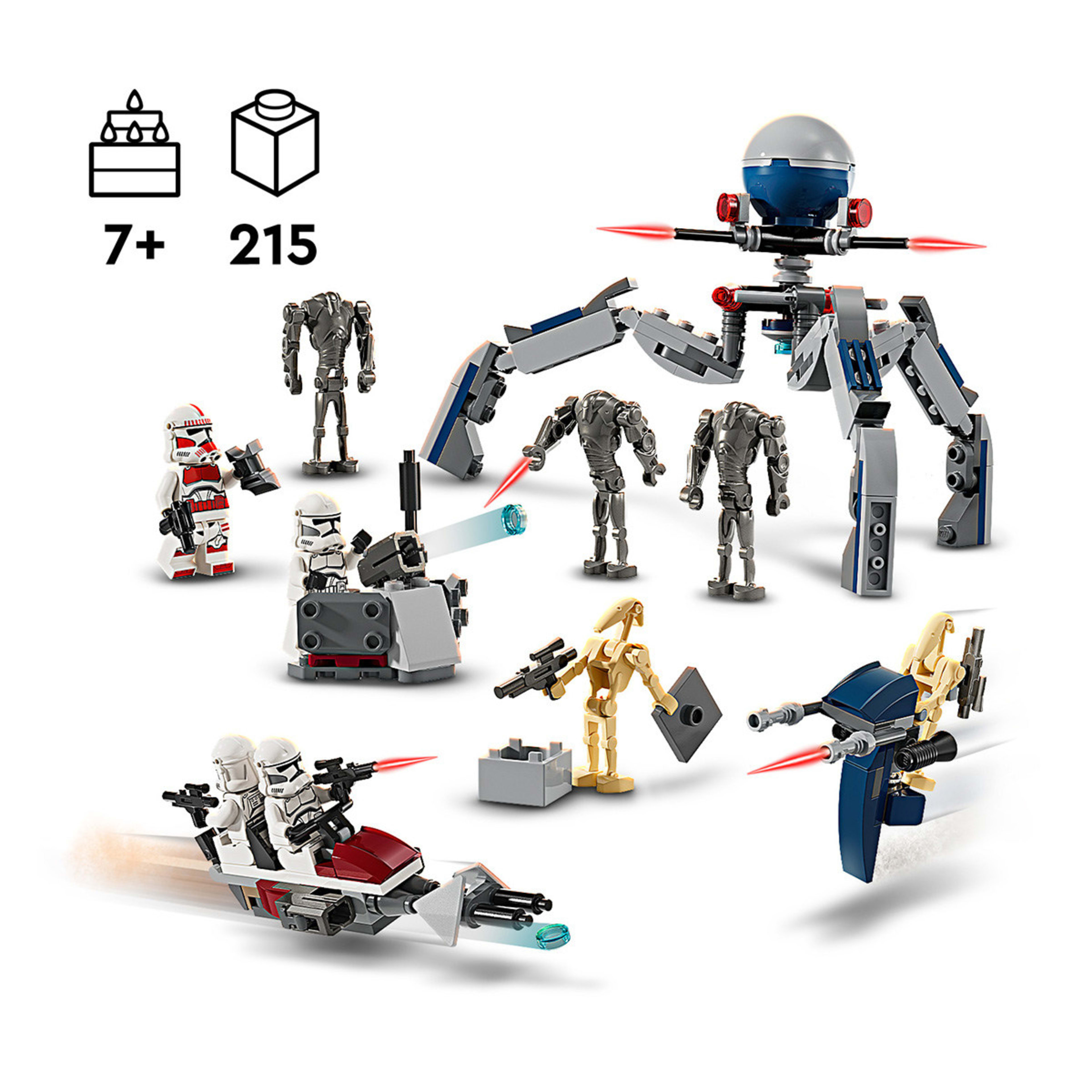 9 LEGO Star Wars Clone Trooper & Battle Droid Battle Pack 75372, 9 of 10