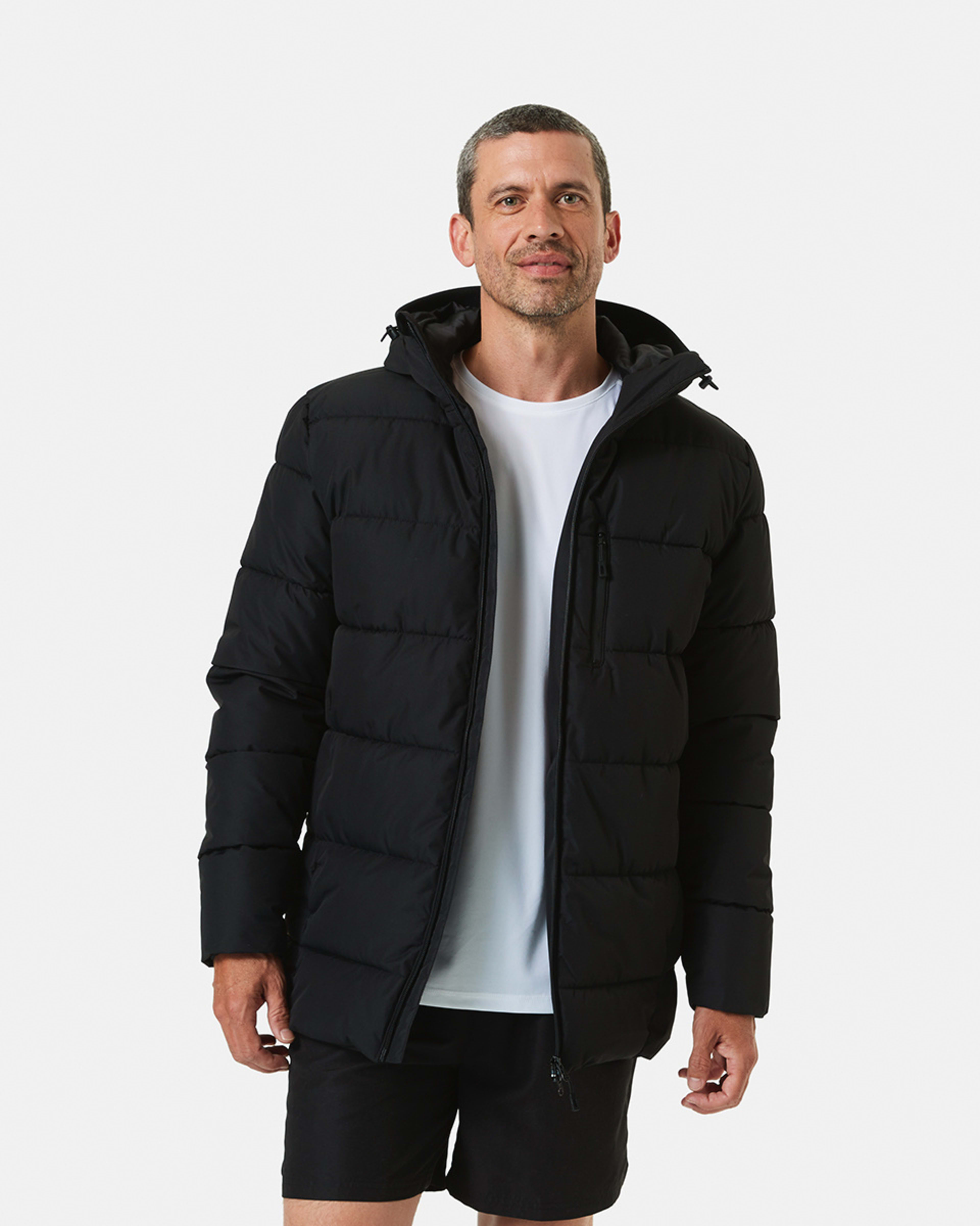 Active Mens Outdoor Parka Puffer Jacket - Kmart