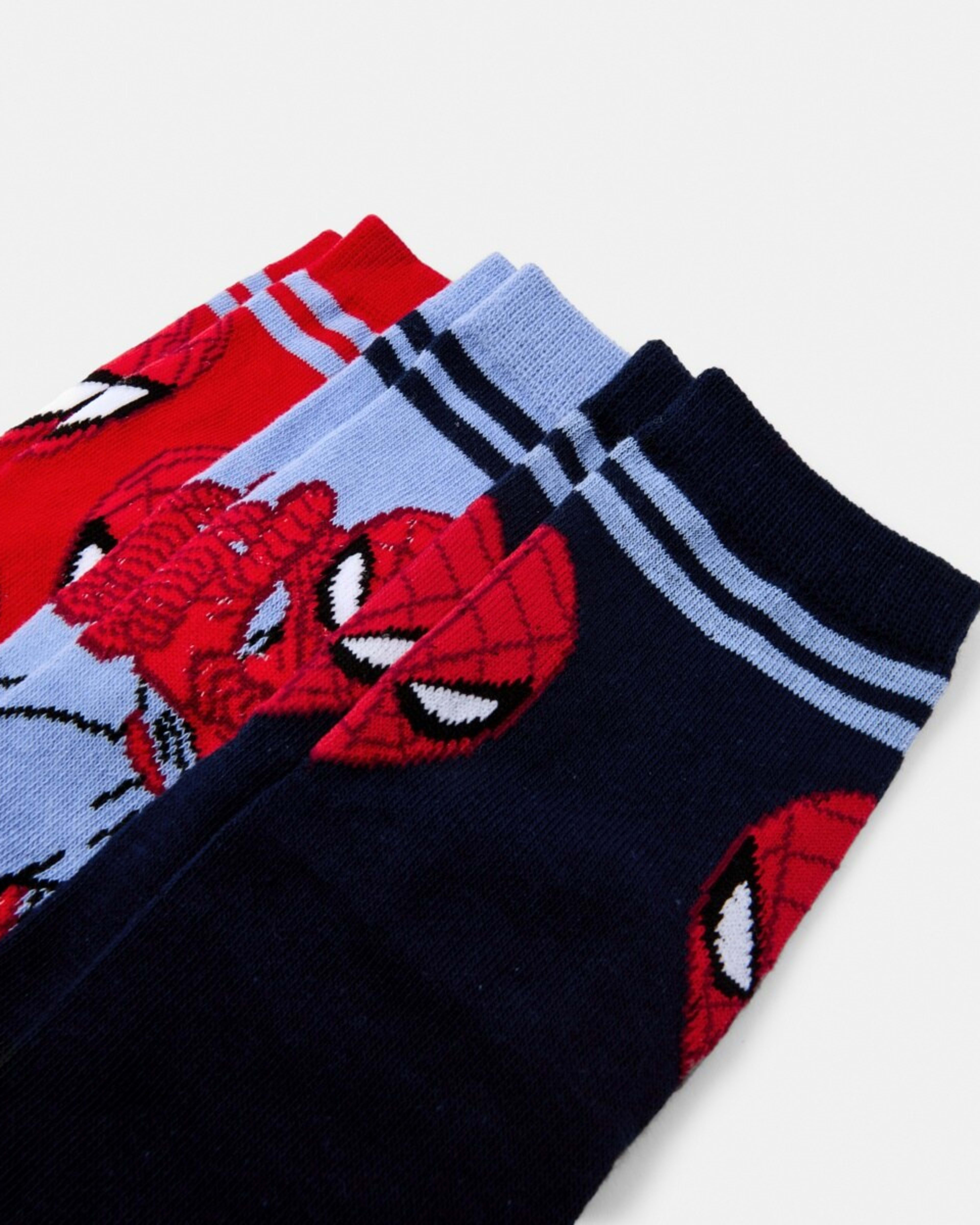 2 3 Pack Marvel Spider-Man License Crew Socks Spiderman, 2 of 3
