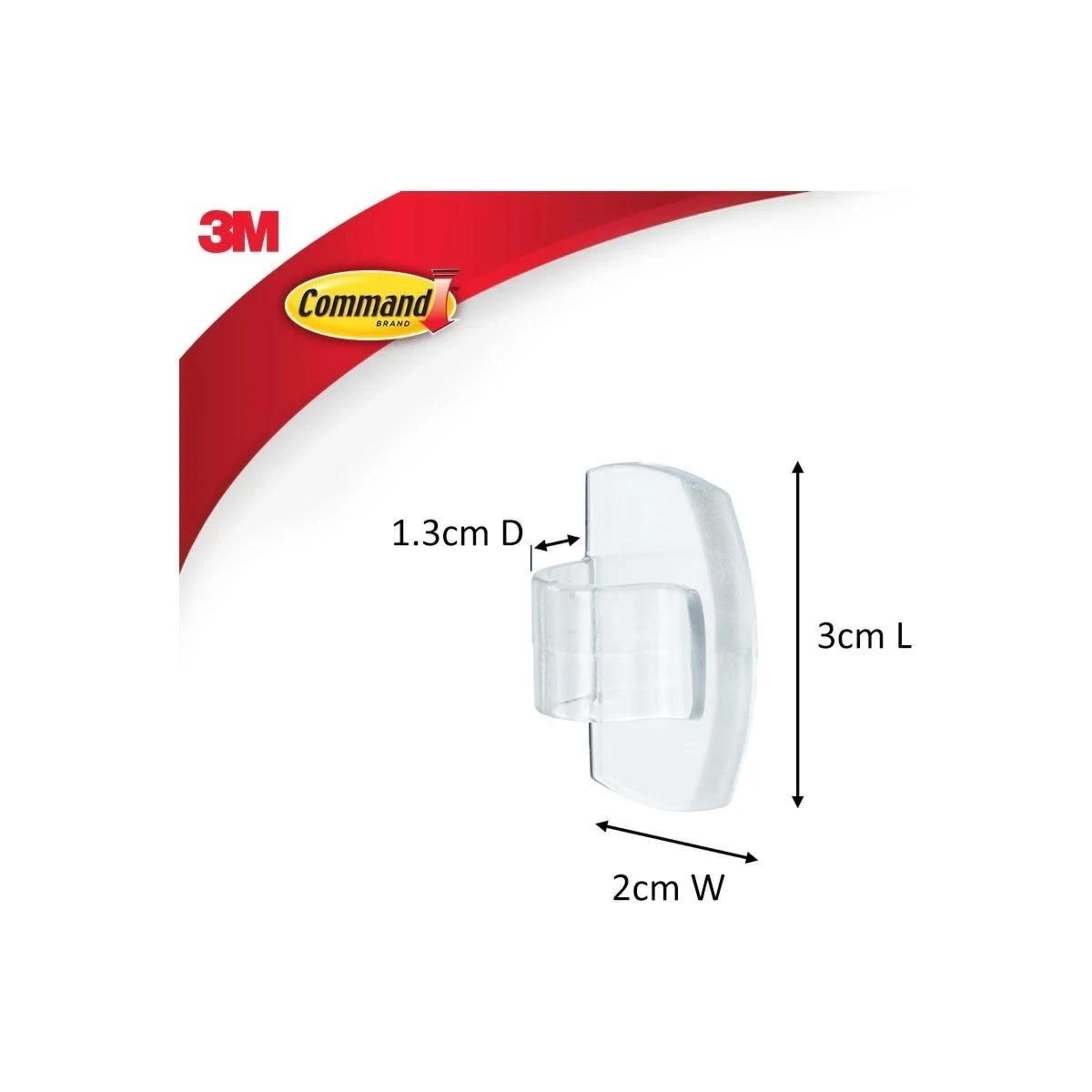 3M Command Round Cord Clips - Clear - Kmart