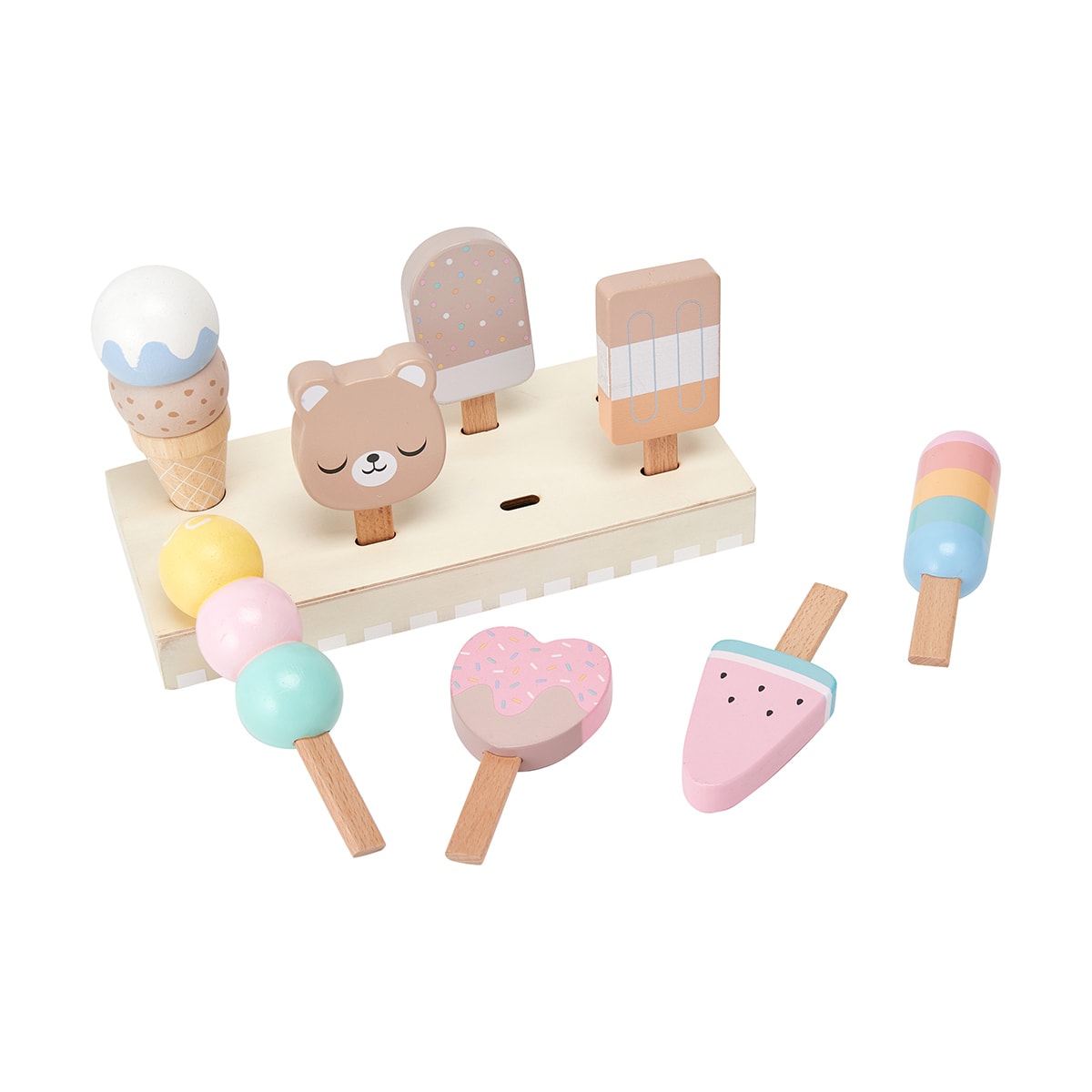 Wooden Ice Cream Tray Kmart