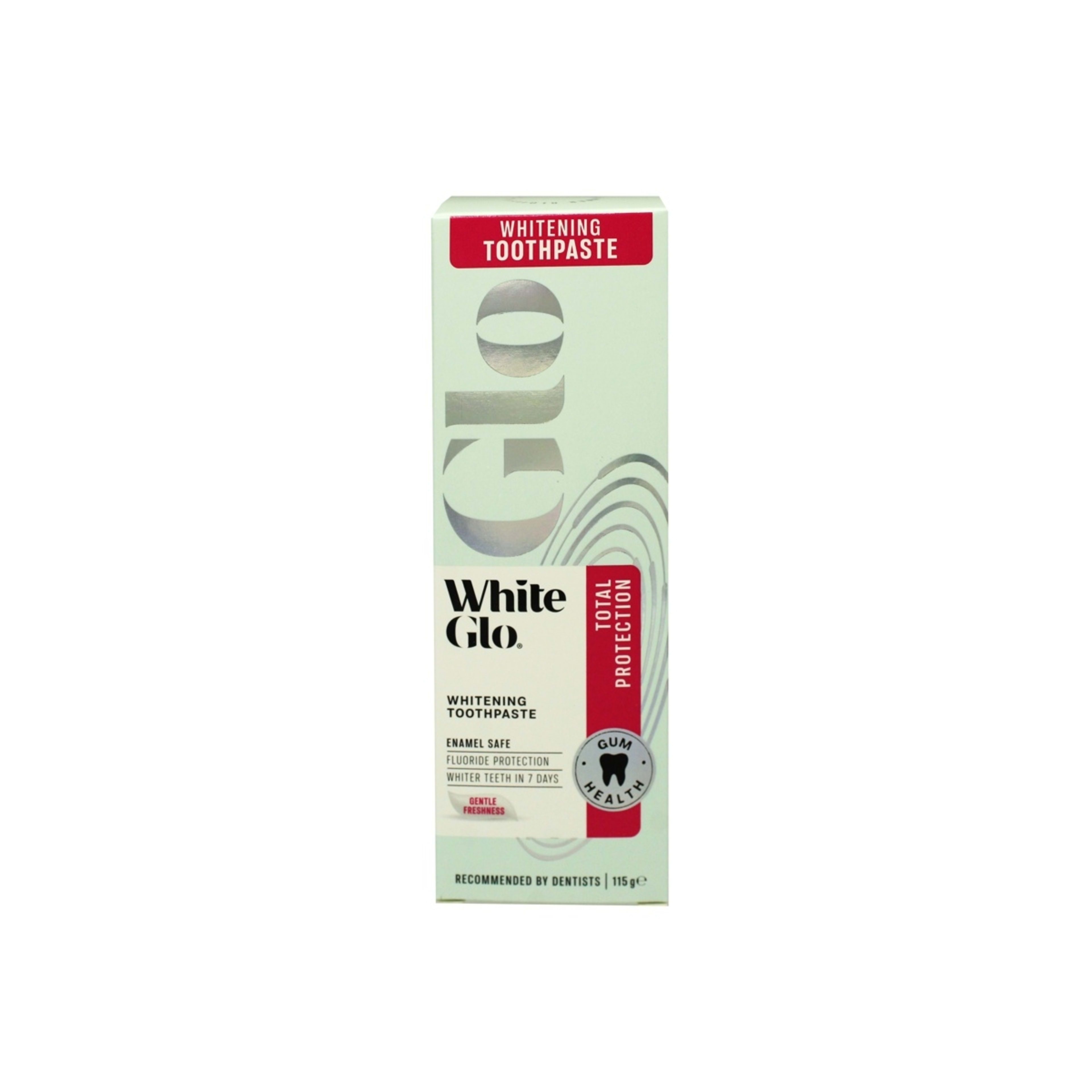 1 White Glo Gum Health Total Protection Whitening Toothpaste 115g, 1 of 2