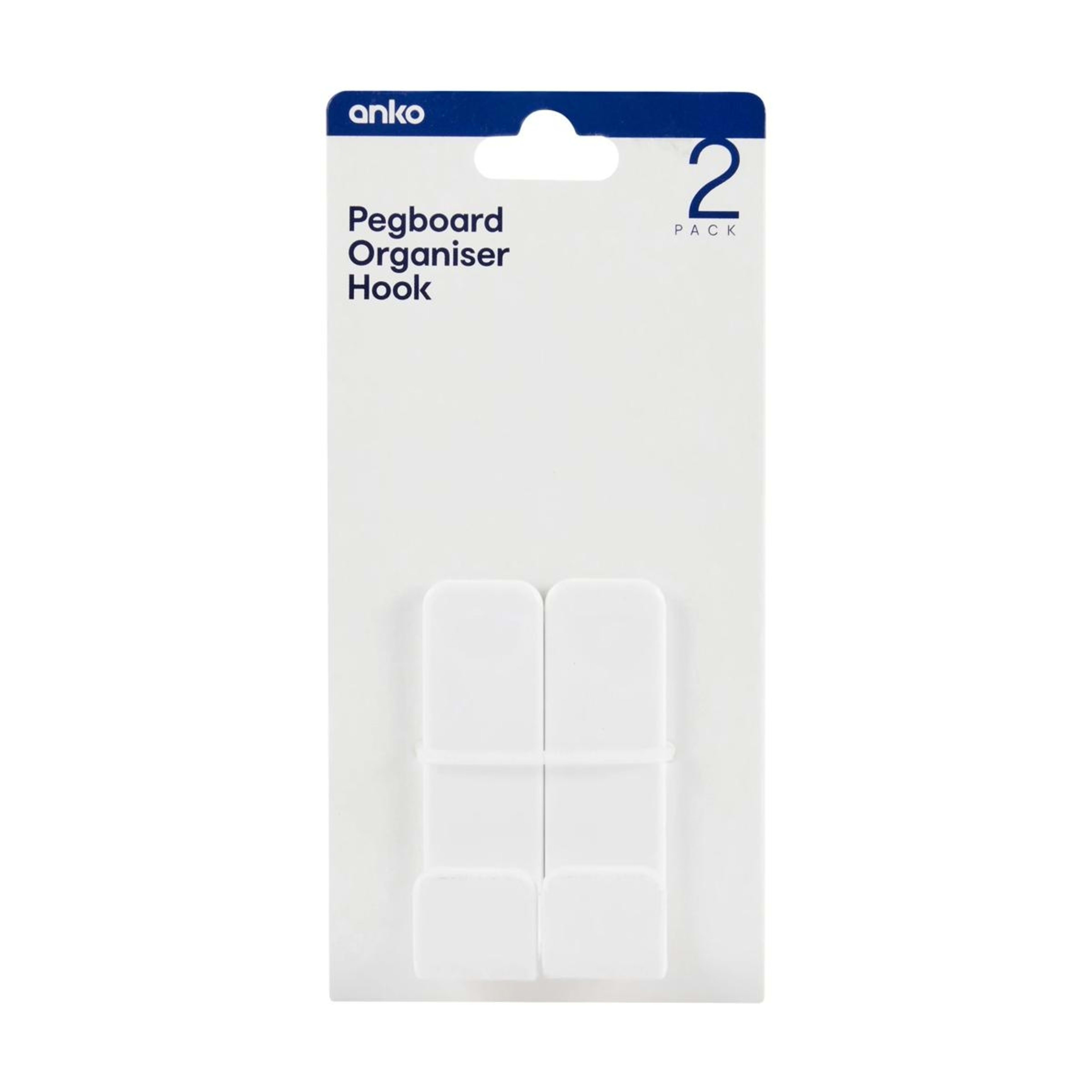 6 2 Pack Pegboard Organiser Hooks, 6 of 6