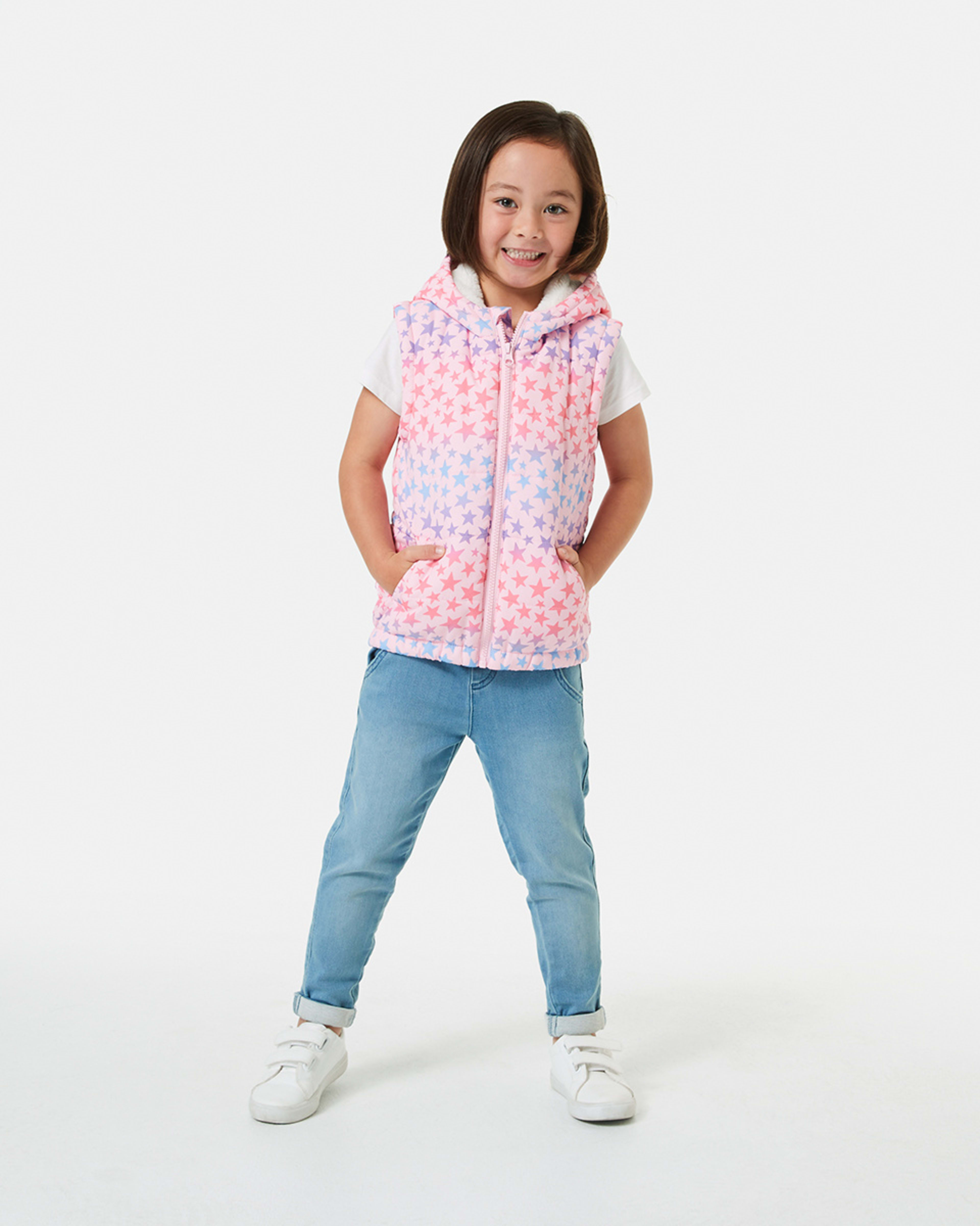 Sherpa Lined Hooded Vest Kmart