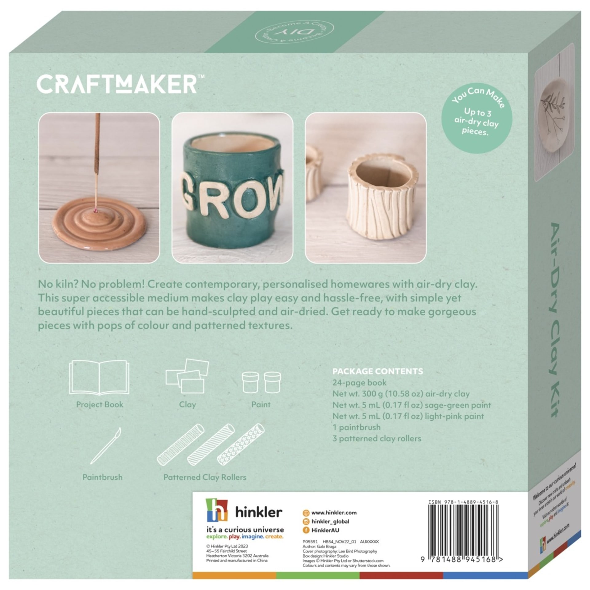 Craft Maker AirDry Clay Kit Kmart NZ