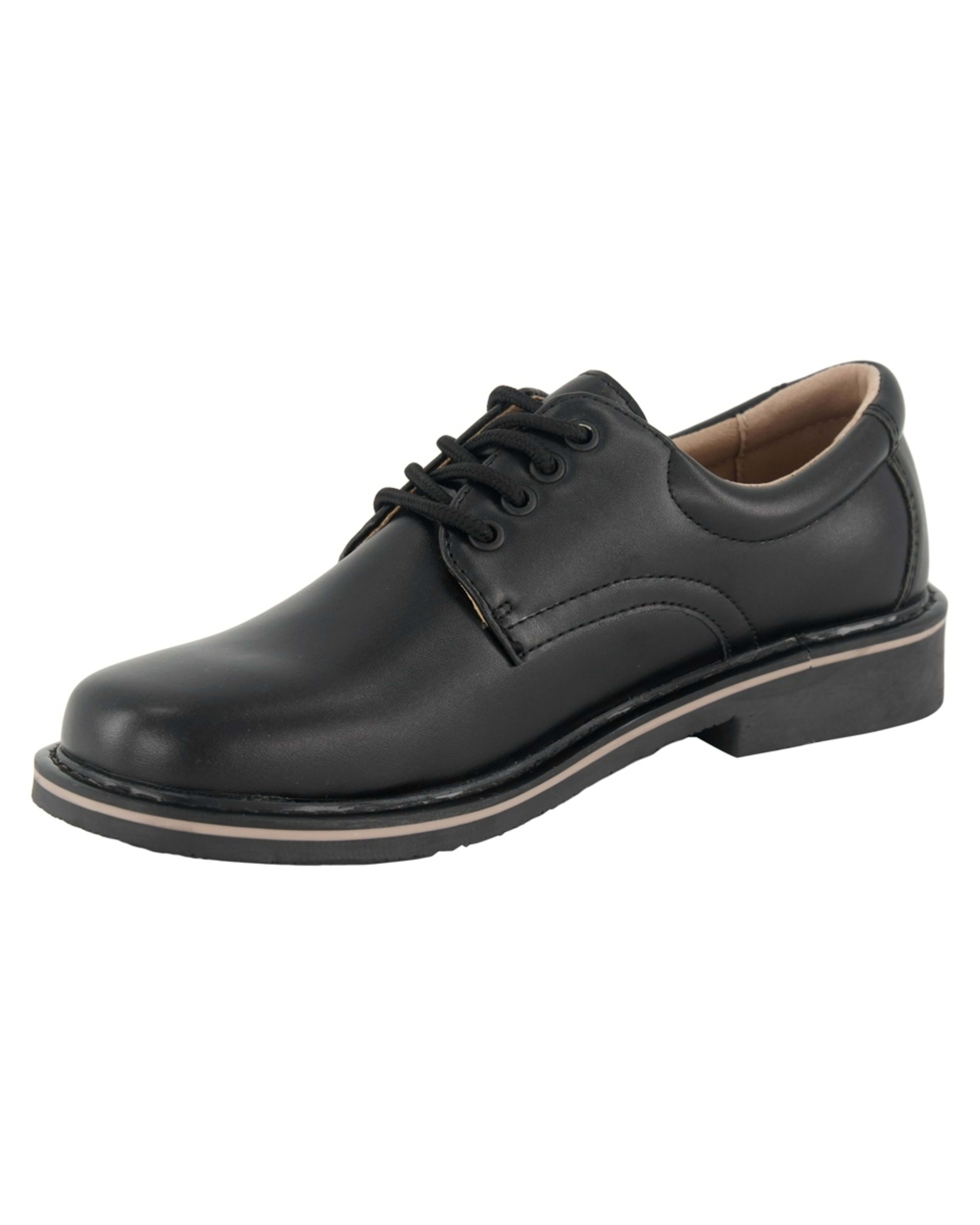 4 Classic Lace Up School Shoes Black, 4 of 6