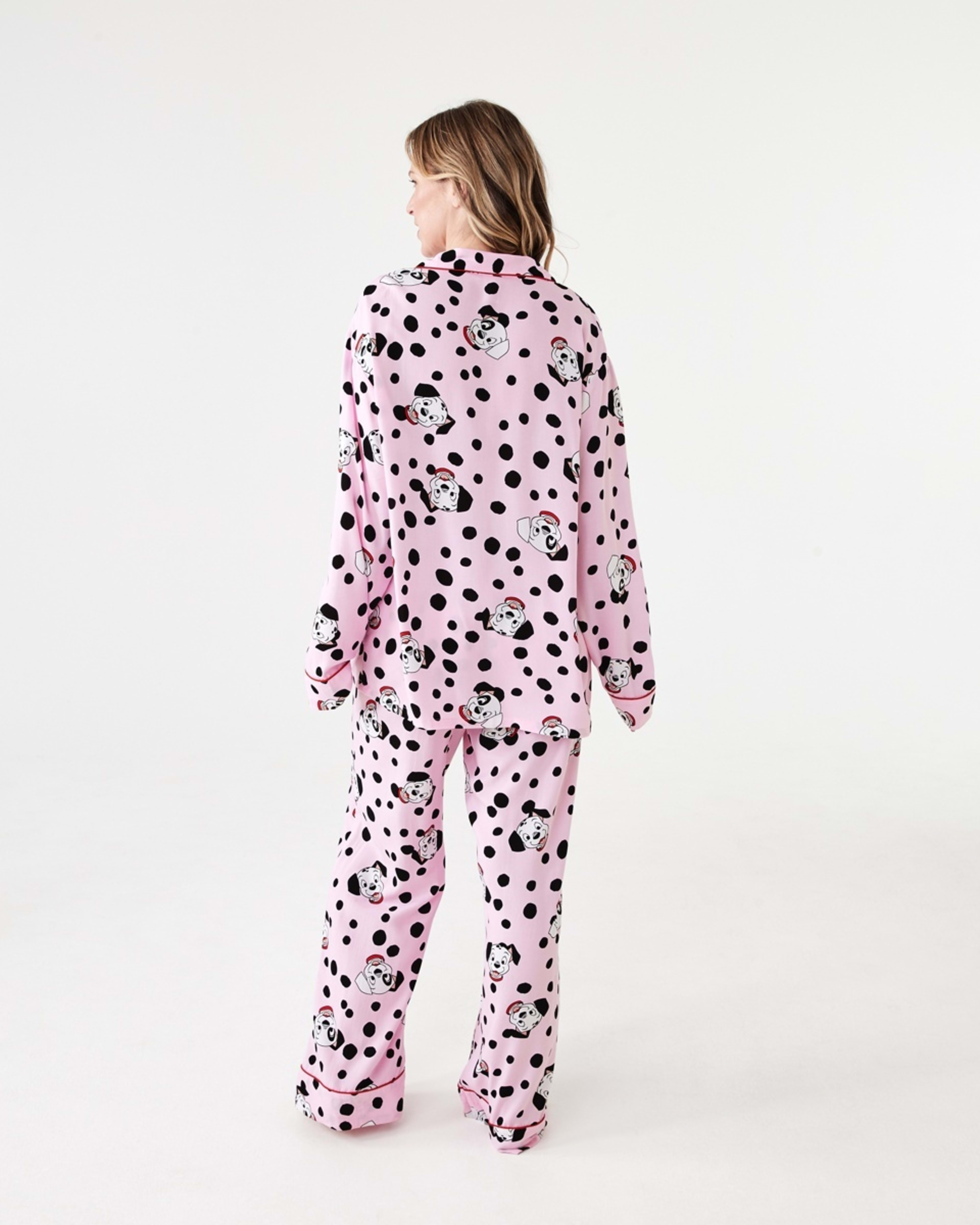 3 101 Dalmatians License Long Sleeve Top and Pants Woven Pyjama Set 101 DALMATIANS PINK LADY, 3 of 8