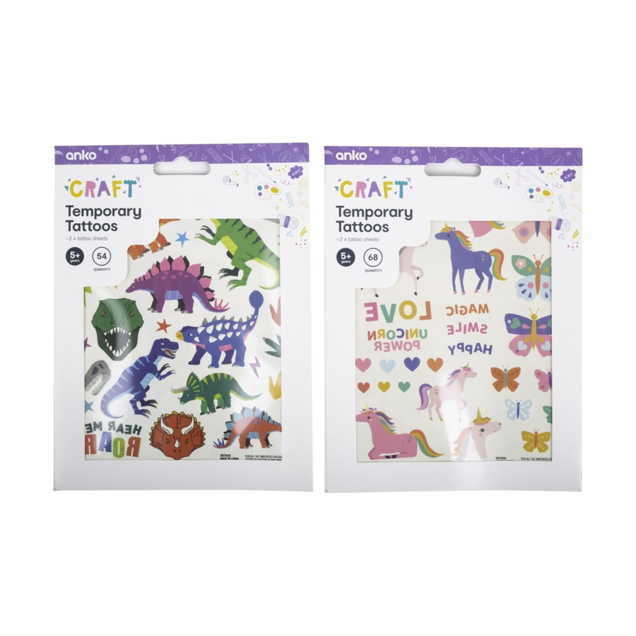 Temporary Tattoos Assorted Kmart