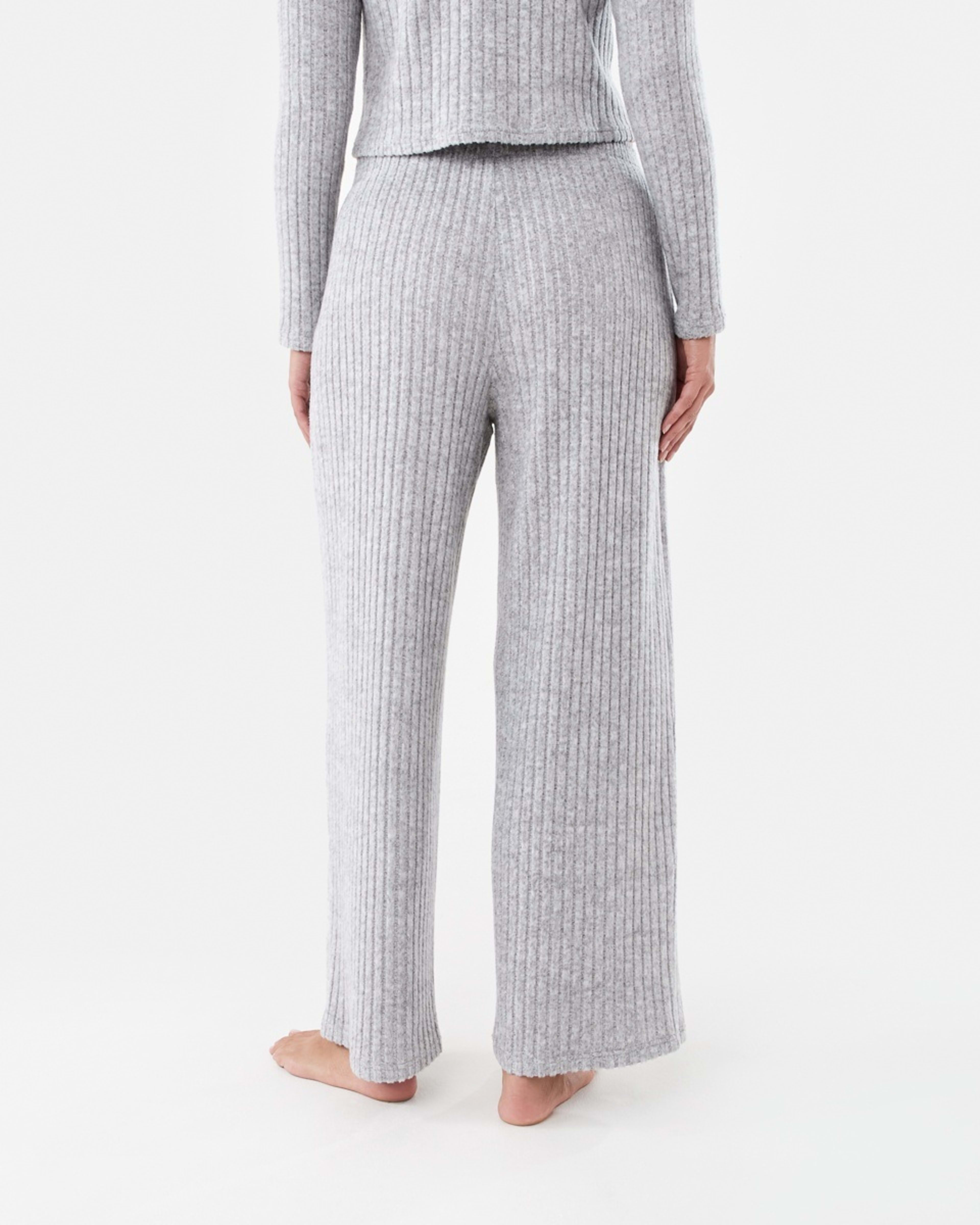 3 Brushed Rib Lounge Pants Slvr Marle, 3 of 5