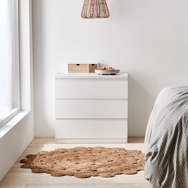 Round Cut Out Jute Rug 133cm Kmart