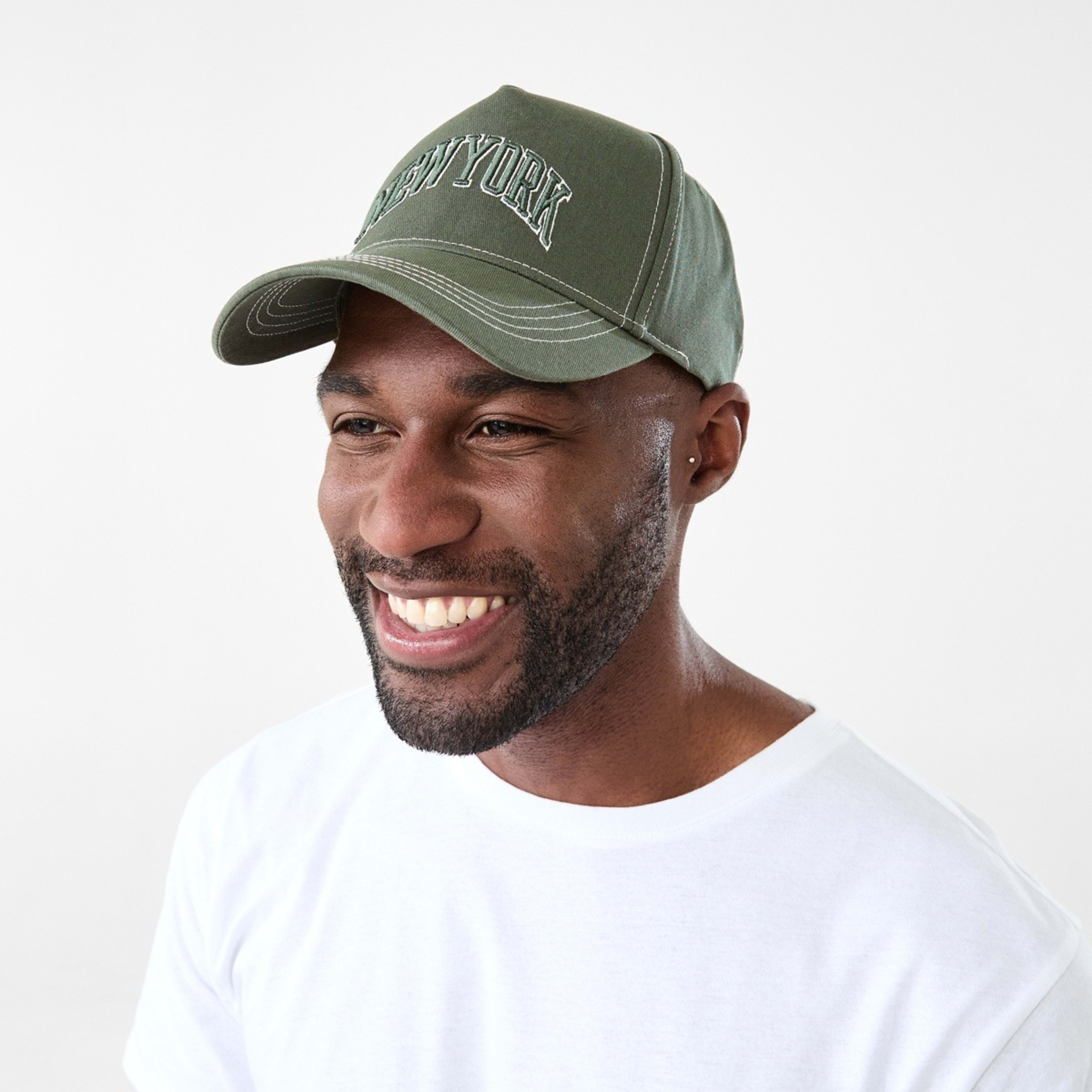 4 Snapback Baseball Cap Khaki, 4 of 4