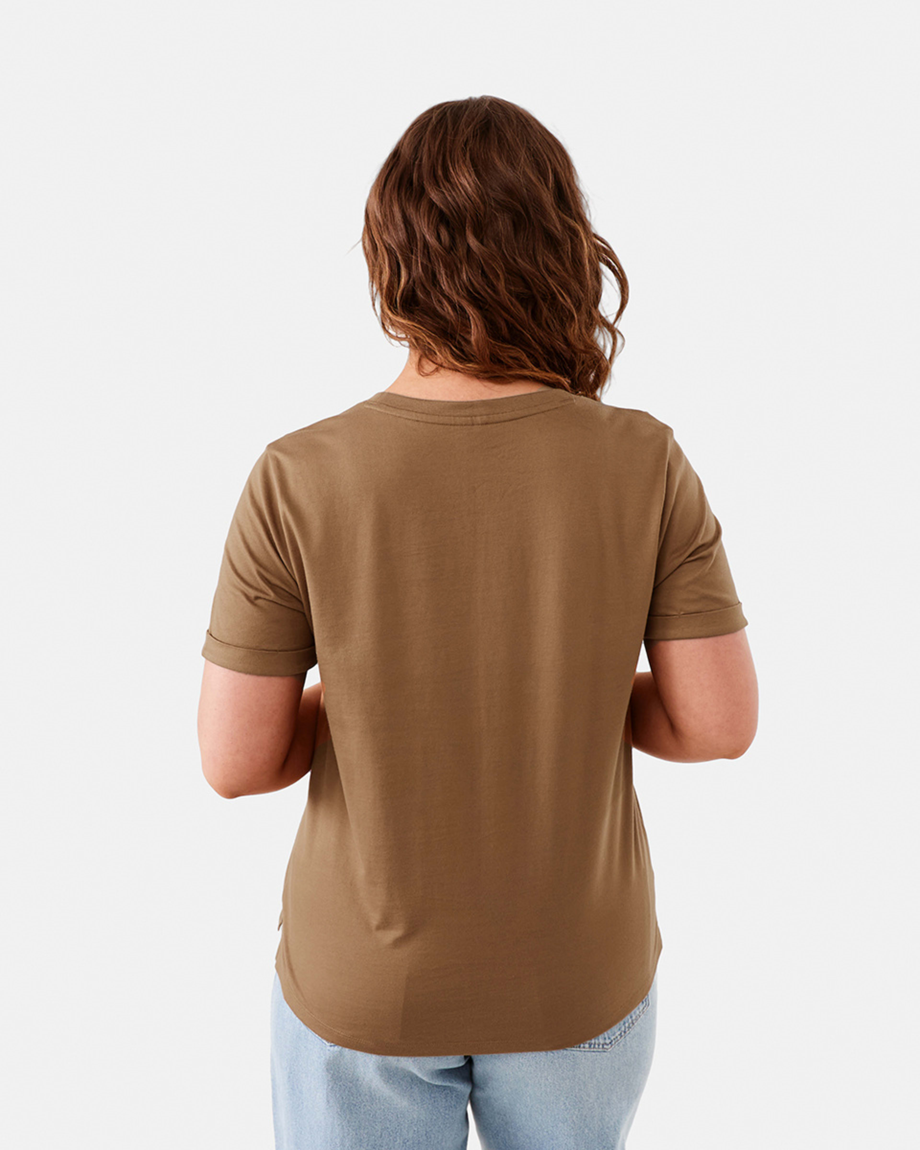 3 Short Sleeve Australian Cotton T-shirt Coco Brown, 3 of 6