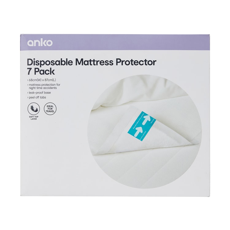 7 Pack Disposable Mattress Protectors Kmart