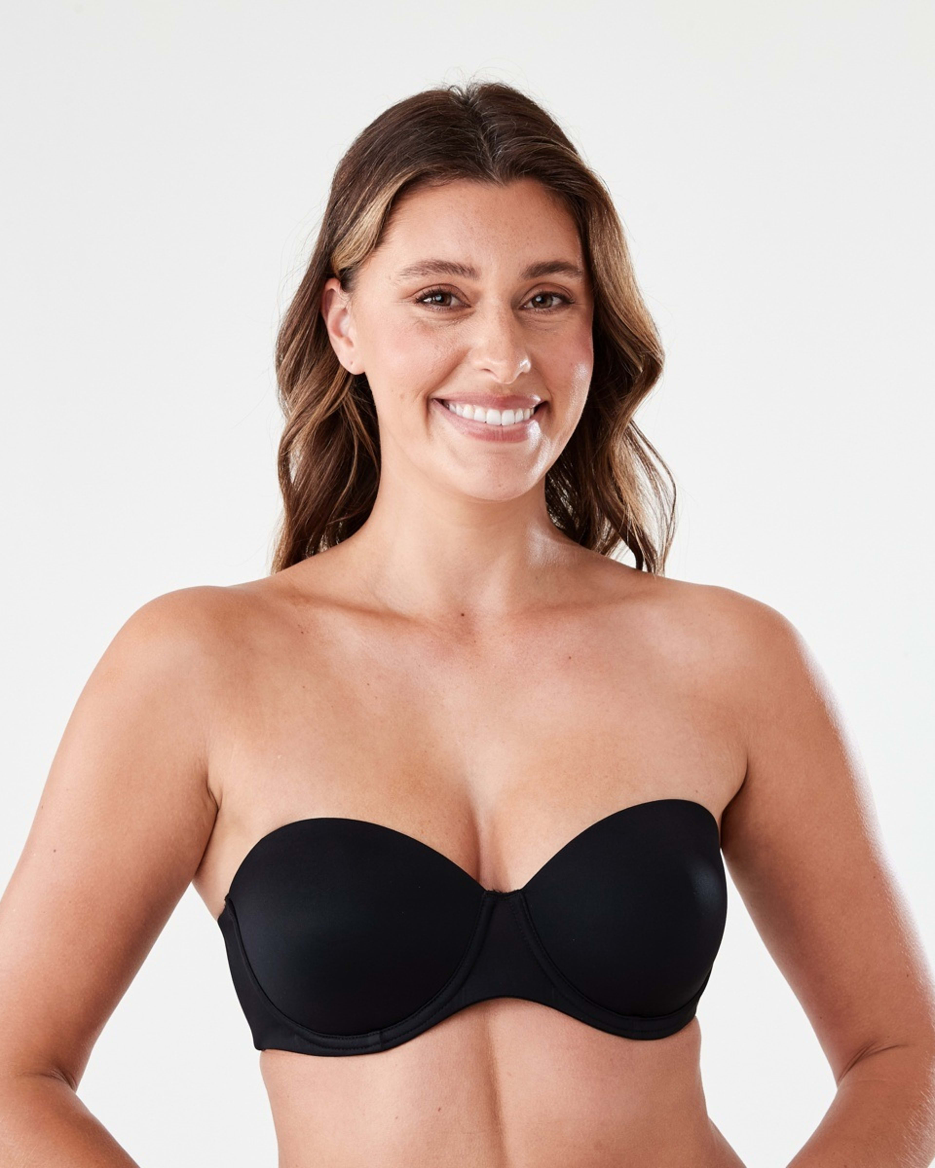 1 Strapless Push-Up Bra BLACK