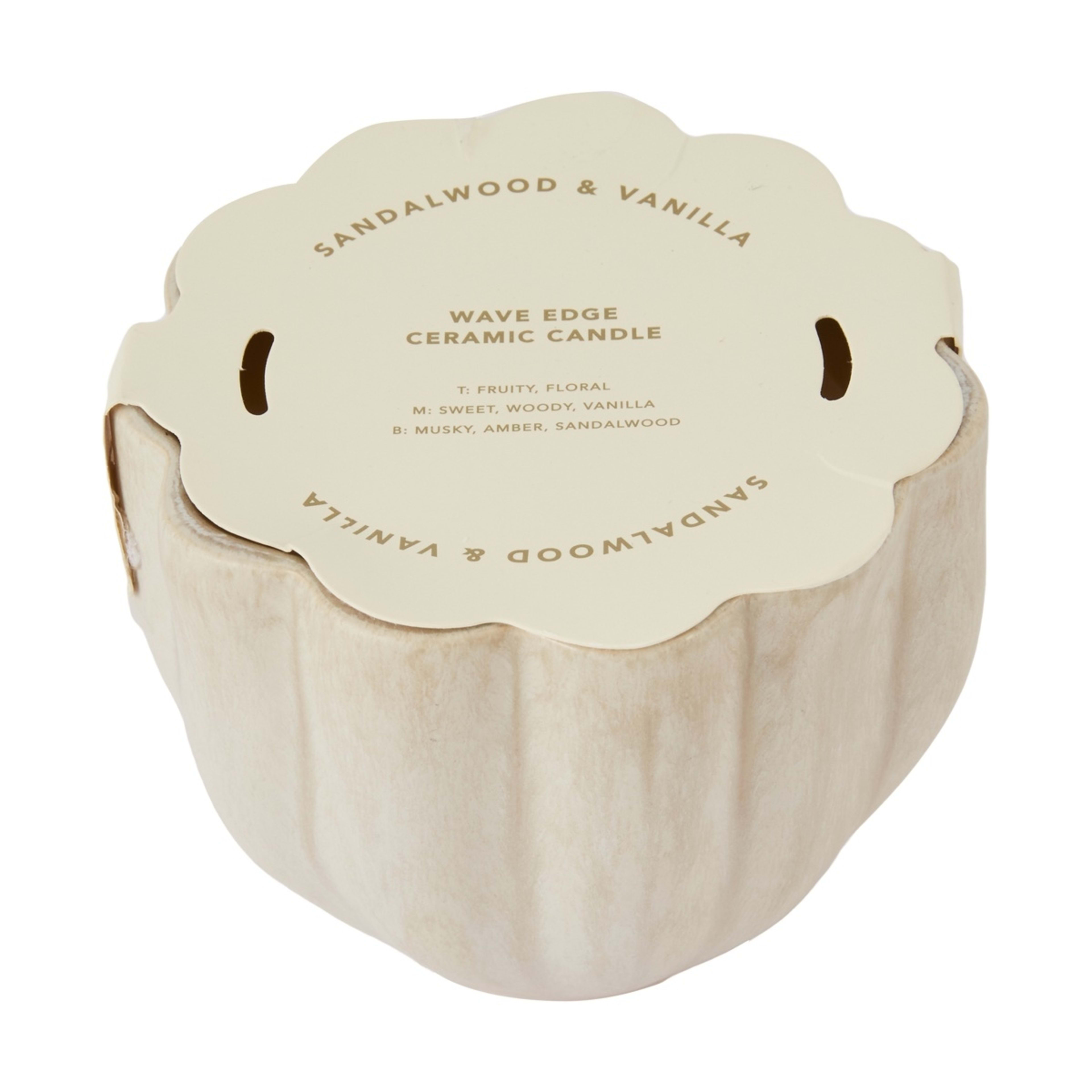 2 Wave Edge Ceramic Candle, 2 of 4