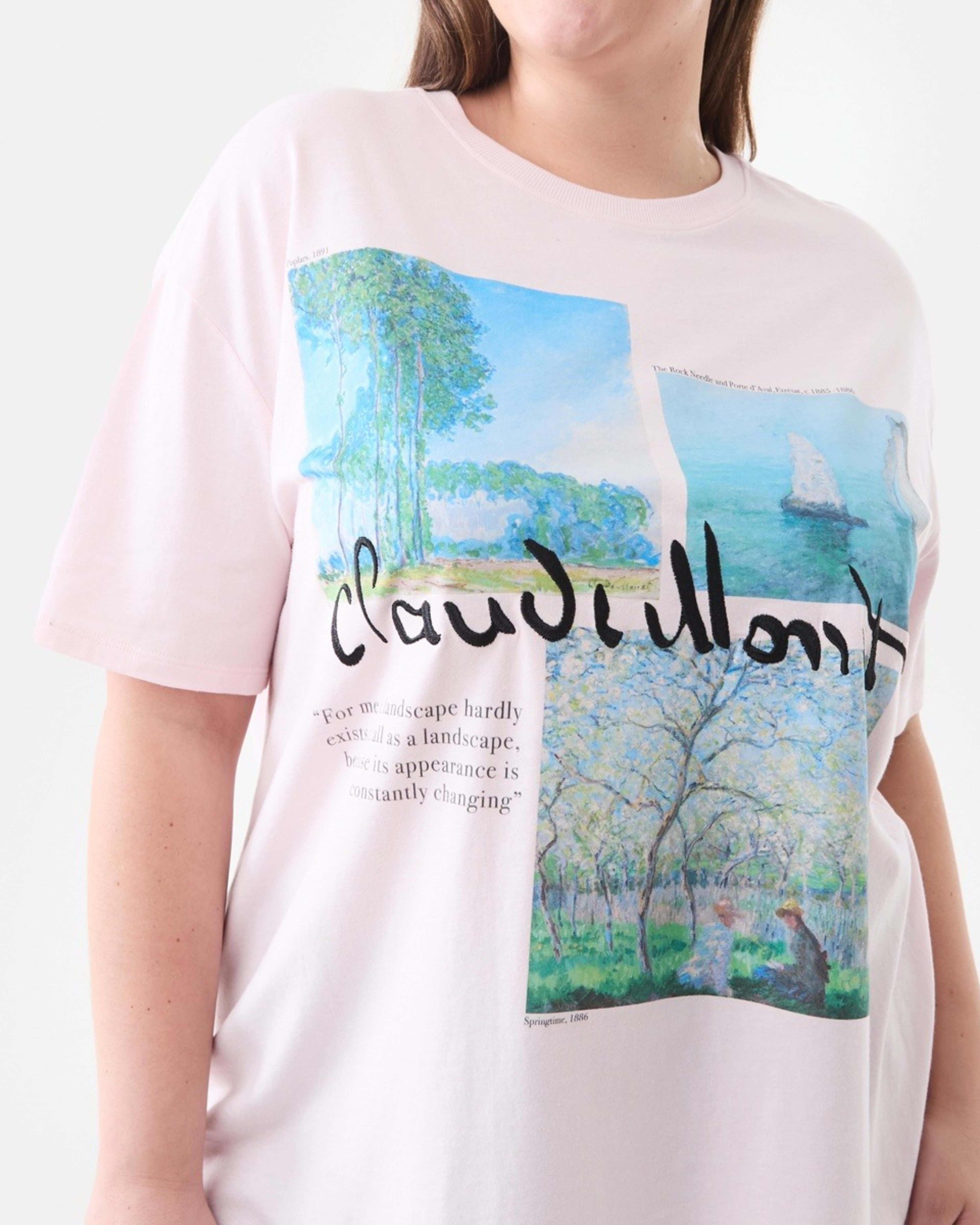 5 Curve Claude Monet License Short Sleeve T-shirt Monet, 5 of 5