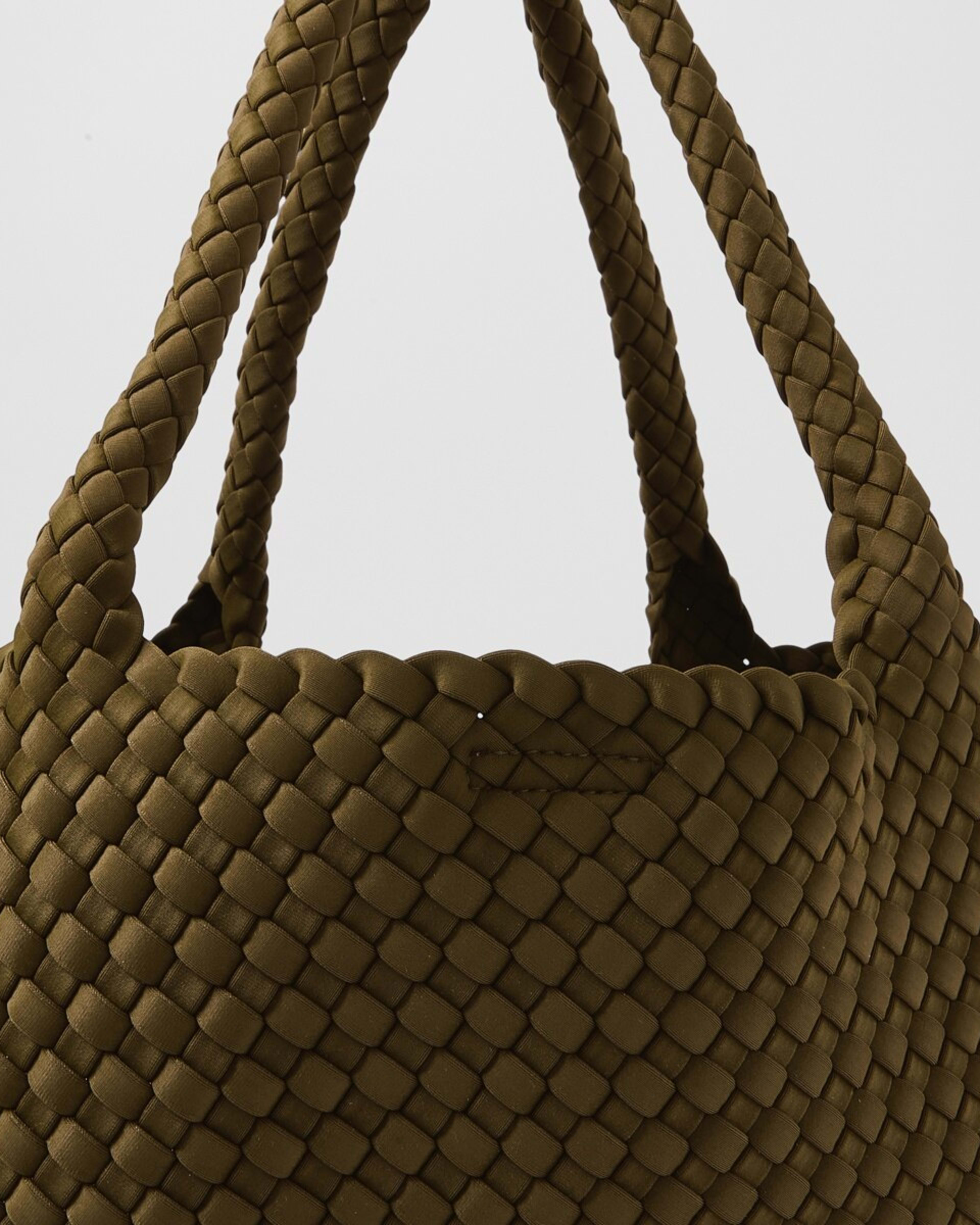 3 Weave Tote Bag KHAKI MOSS, 3 of 6