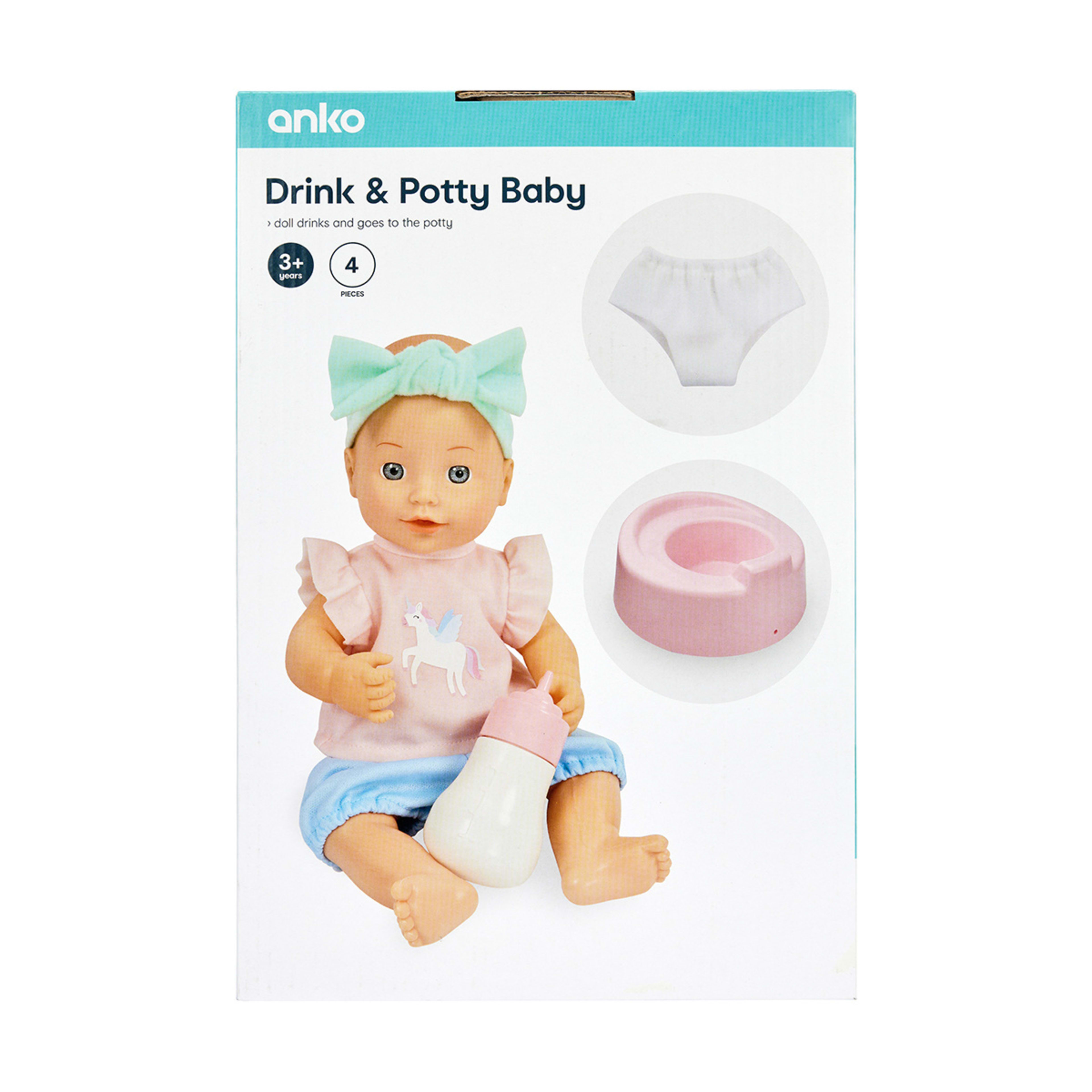 4 Piece Drink and Potty Baby Playset Kmart