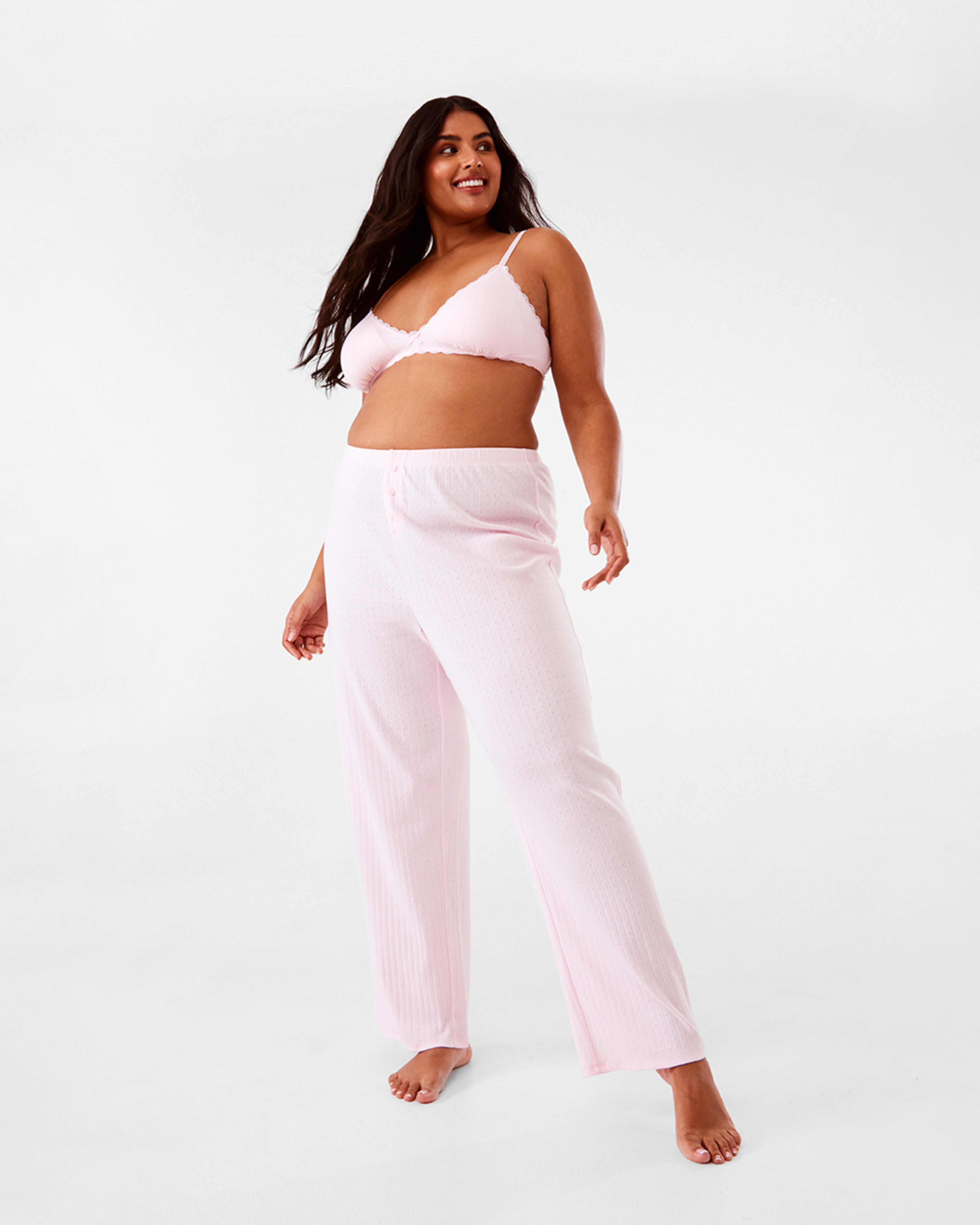 4 Pointelle Bralette Bllet Pink, 4 of 9