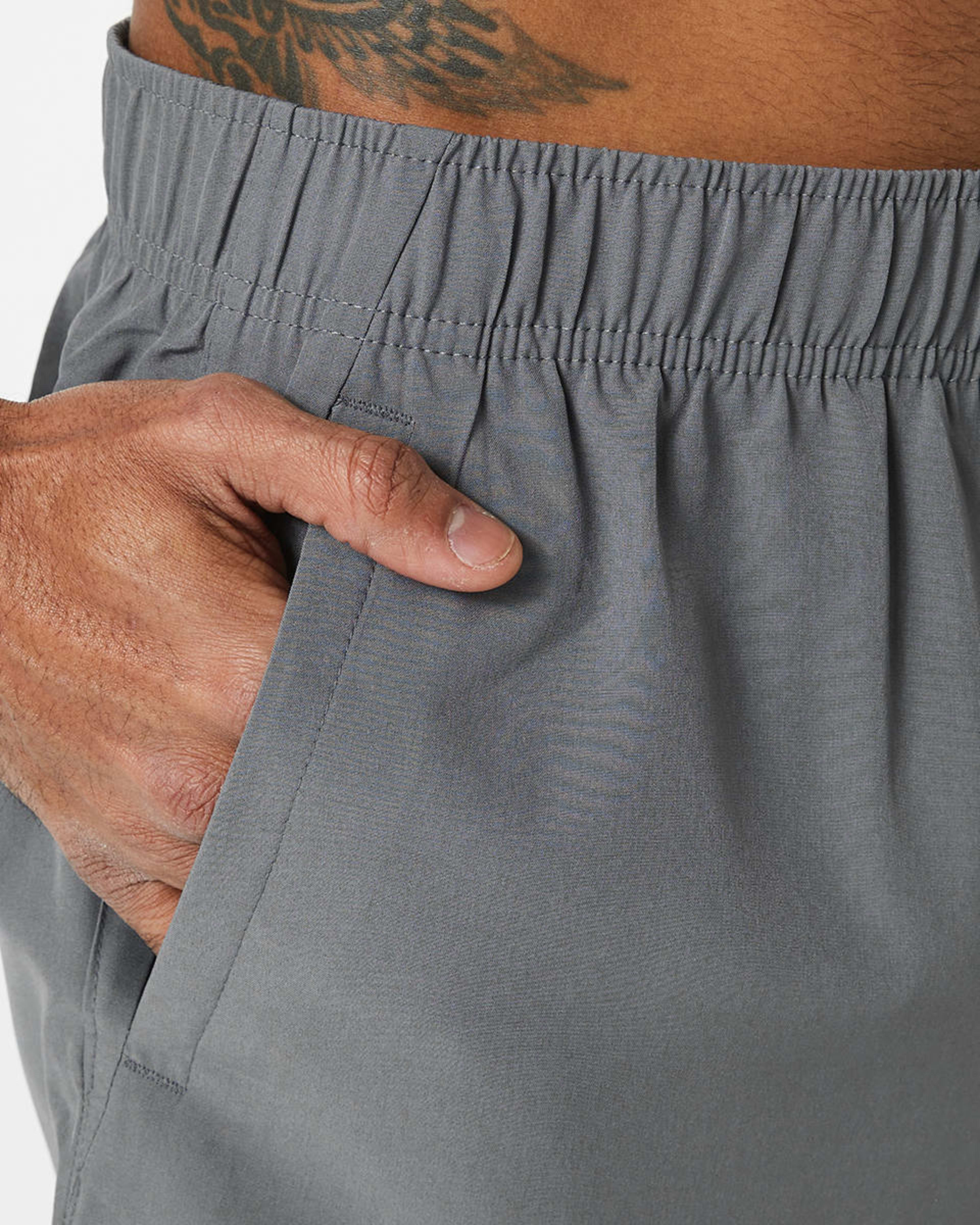 4 Active Mens Woven Stretch Shorts QUIET SHADE, 4 of 6