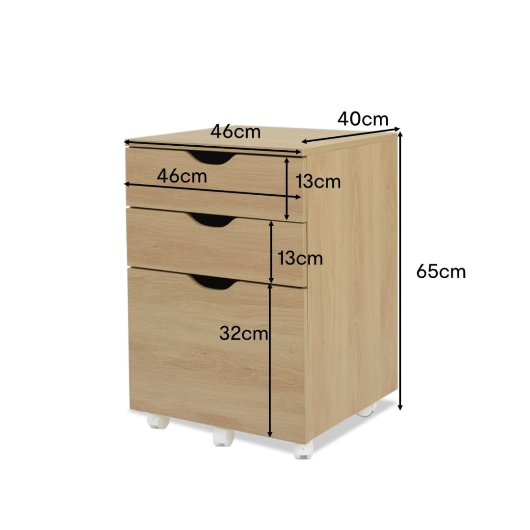 Desk Drawers Oak Look Kmart