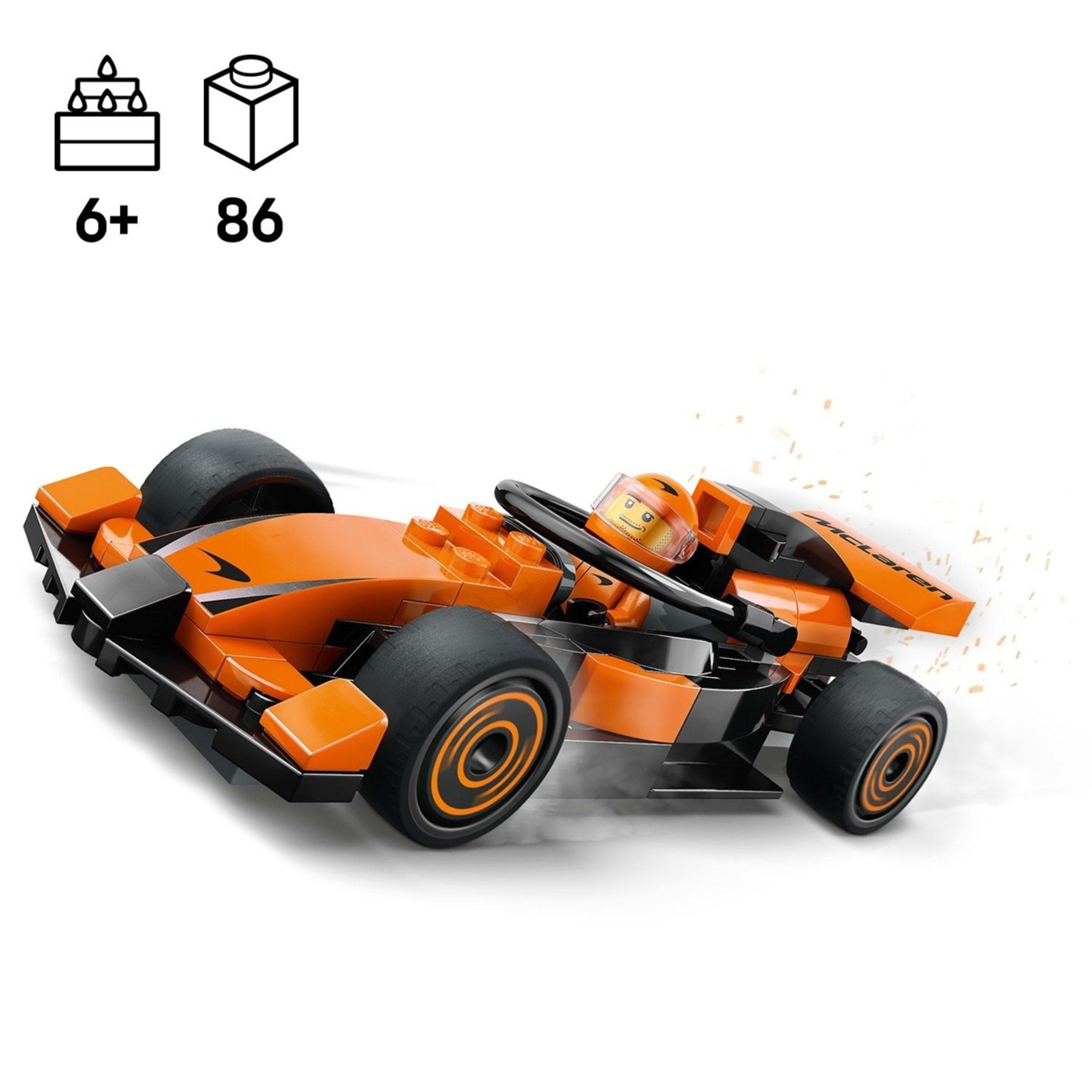 4 LEGO City F1 Driver with McLaren Race Car 60442, 4 of 9