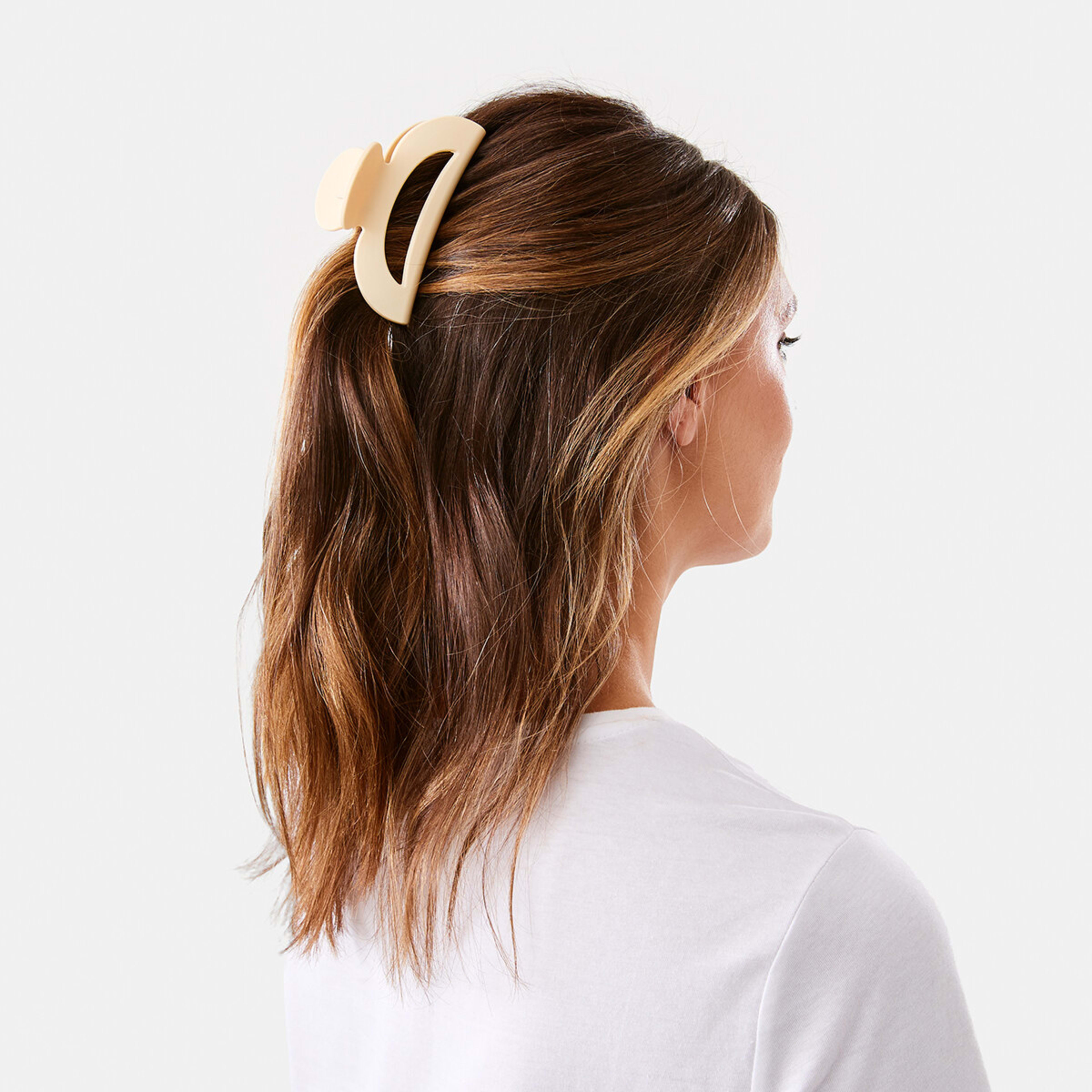 3 Yellow Large Cut Out Claw Hair Clip, 3 of 4