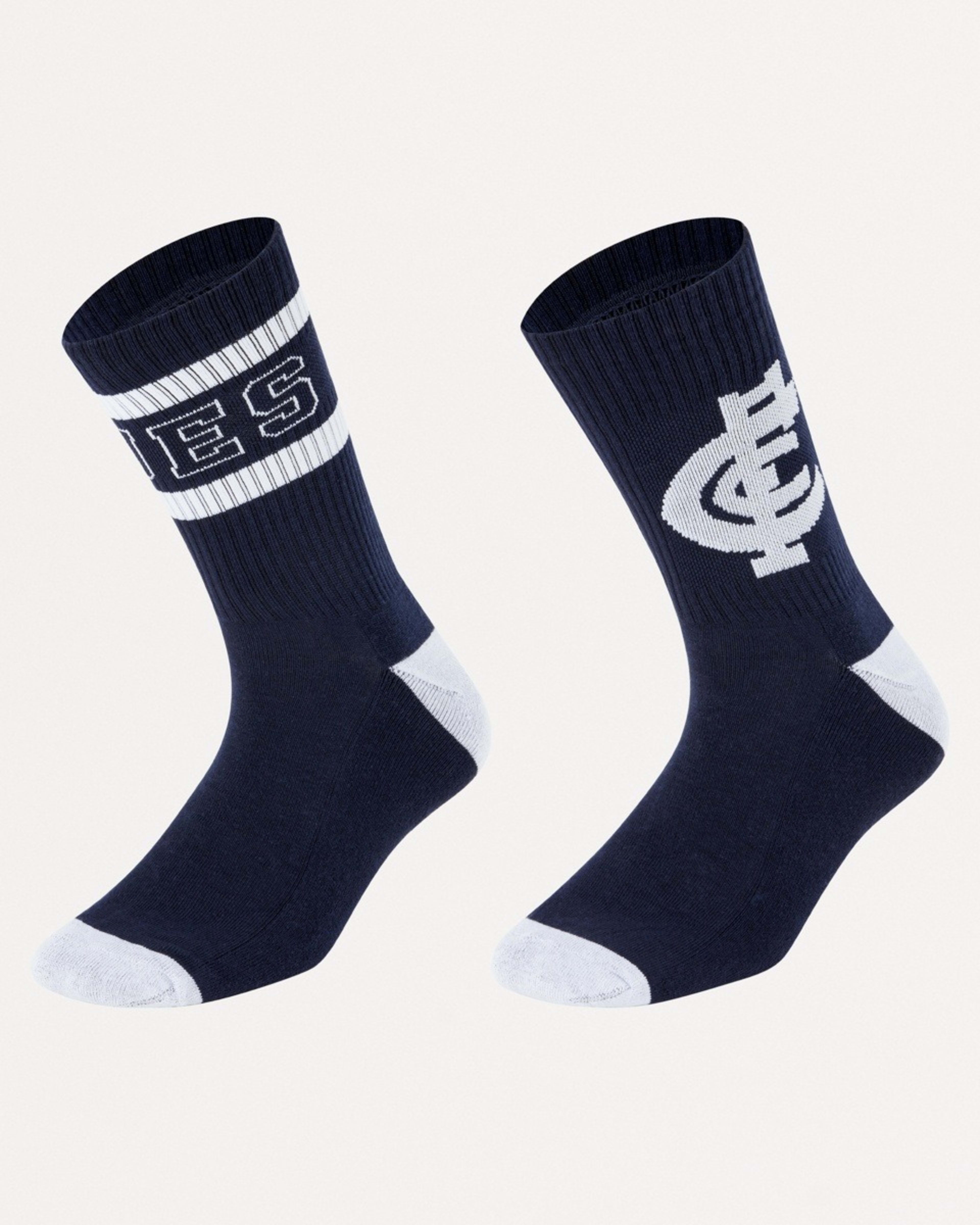 1 2 Pack Official AFL Adult Socks Carlton, 1 of 3