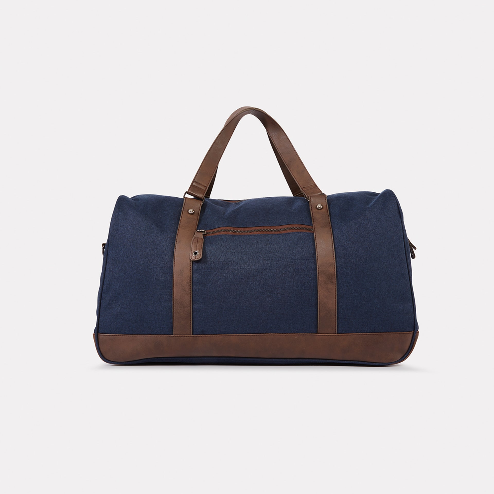 Fitzroy Duffle Navy Tan - Kmart