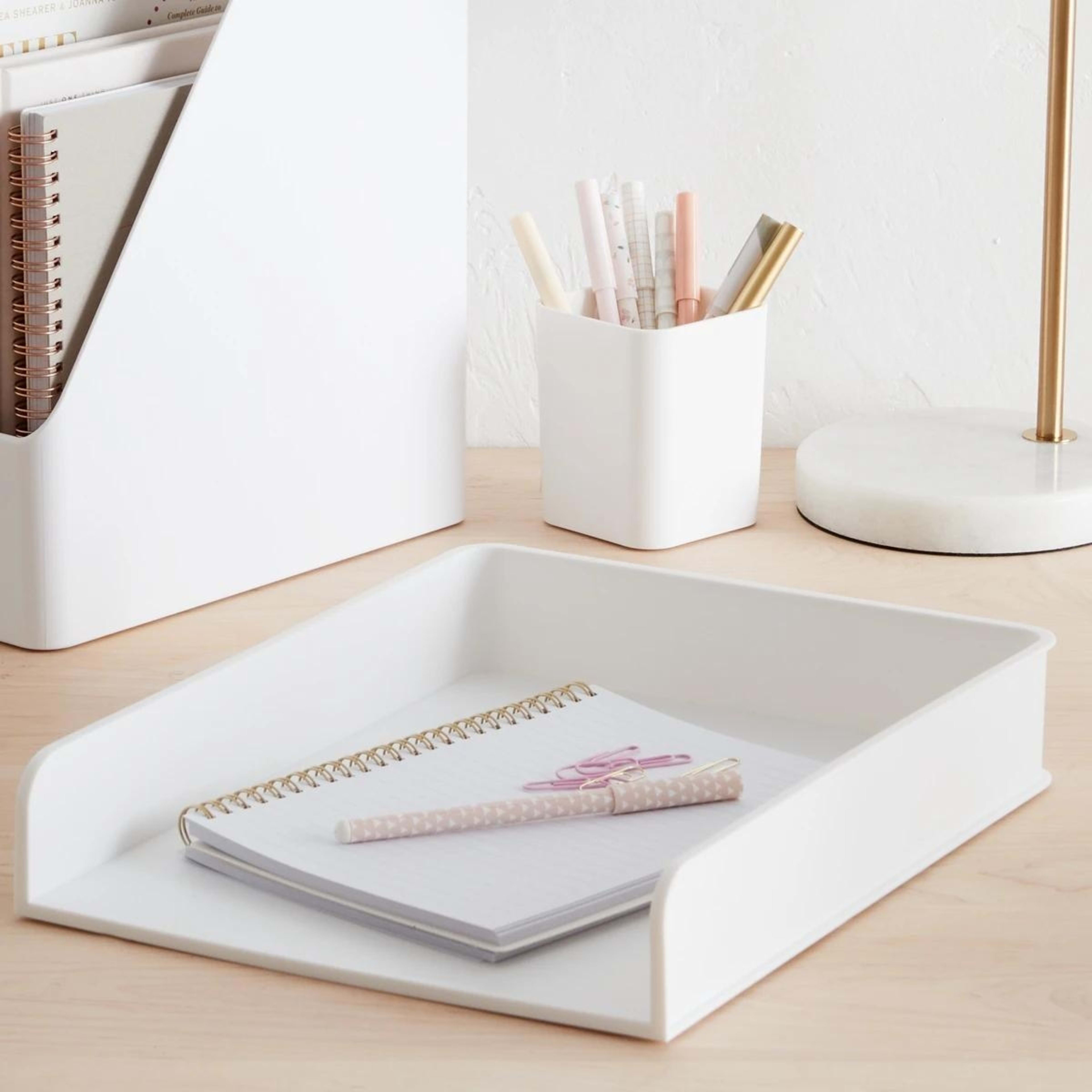 7 Desk Tray - White, 7 of 7
