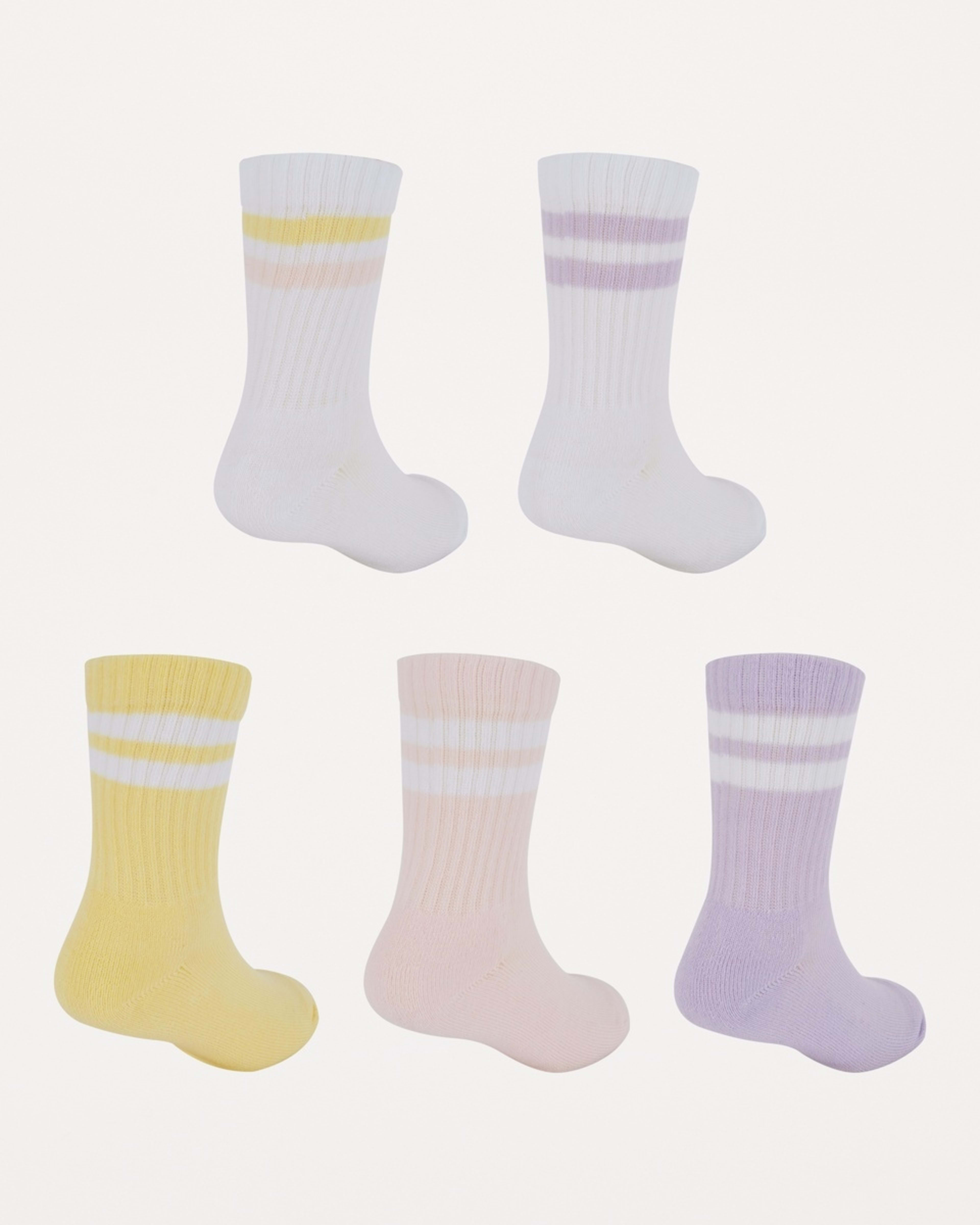 2 5 Pack Crew Sock Blu Strp, 2 of 3