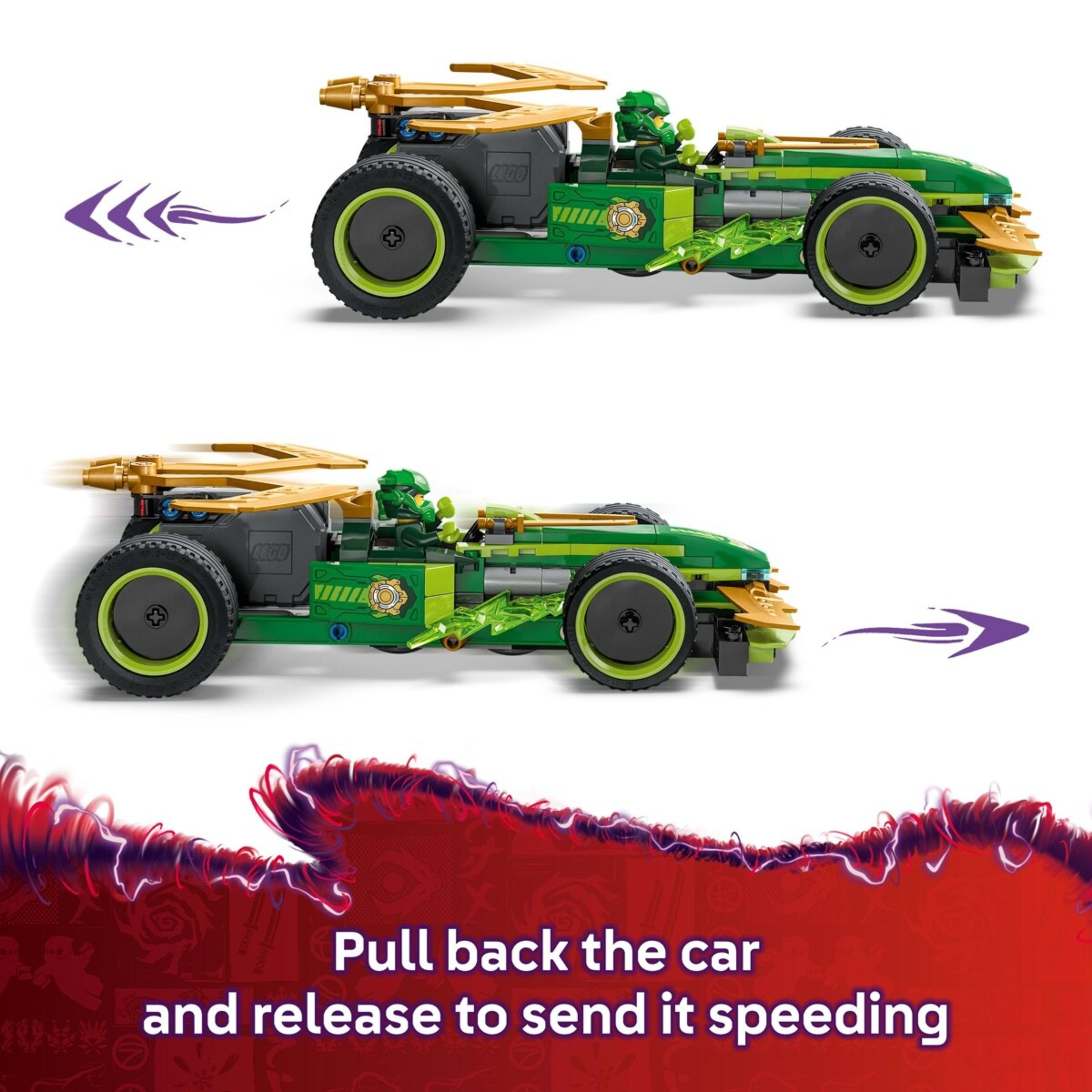 6 LEGO NINJAGO Lloyd’s Pull-Back Race Car 71828, 6 of 10