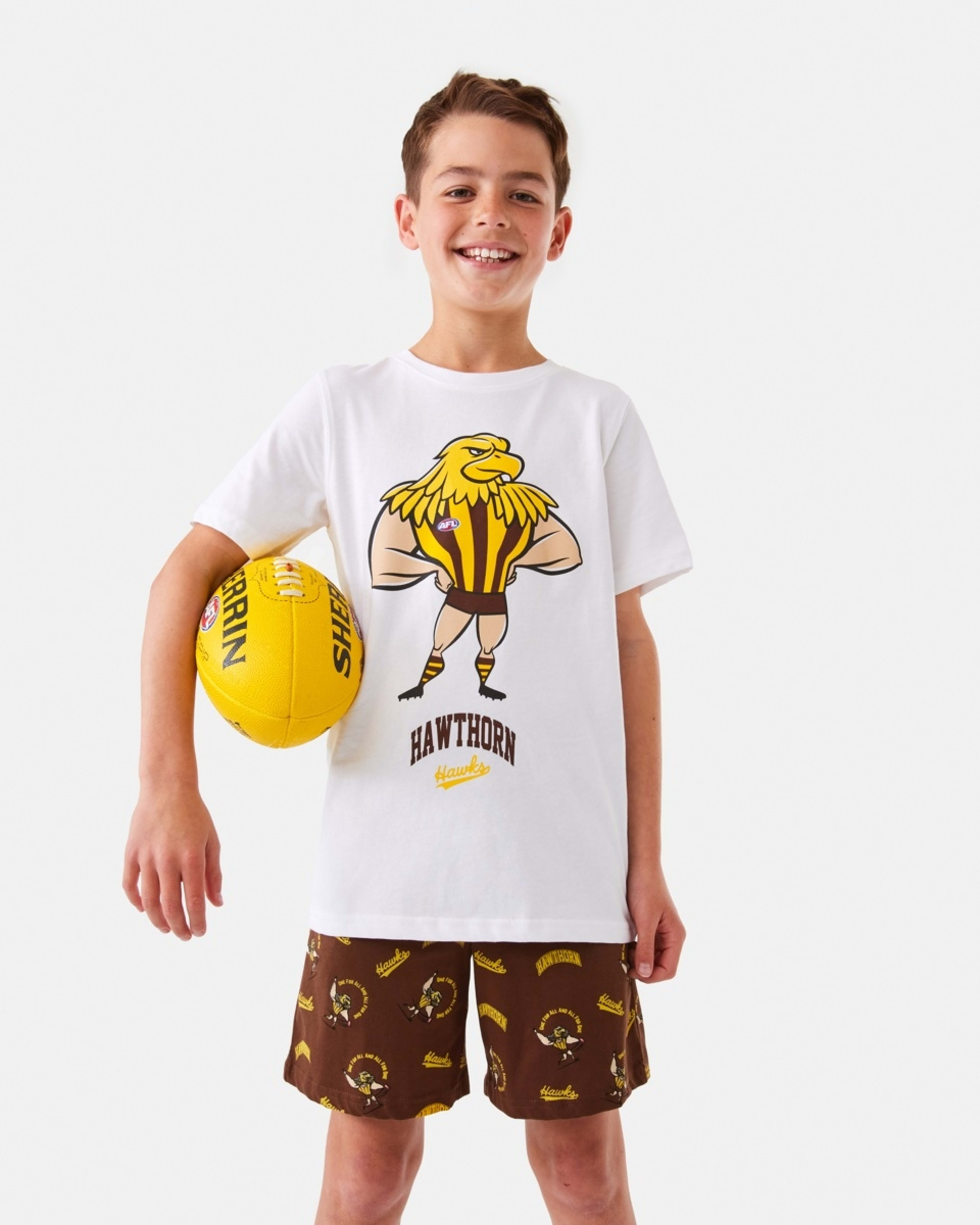4 Active Kids AFL Pyjama Set Hawthorn, 4 of 10