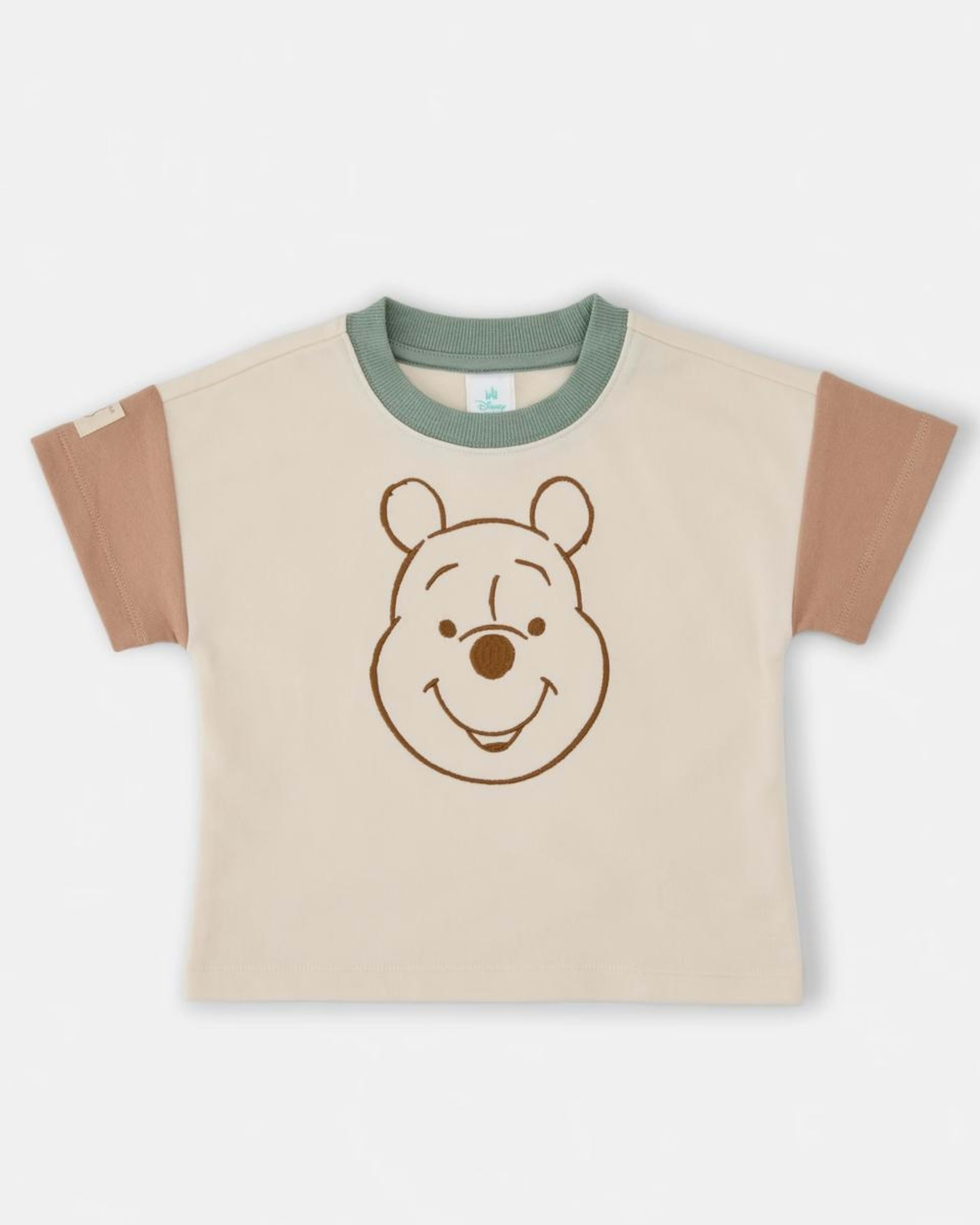 3 Winnie the Poo License Short Sleeve T-shirt and Shorts Set BEIGE WINNIE, 3 of 6