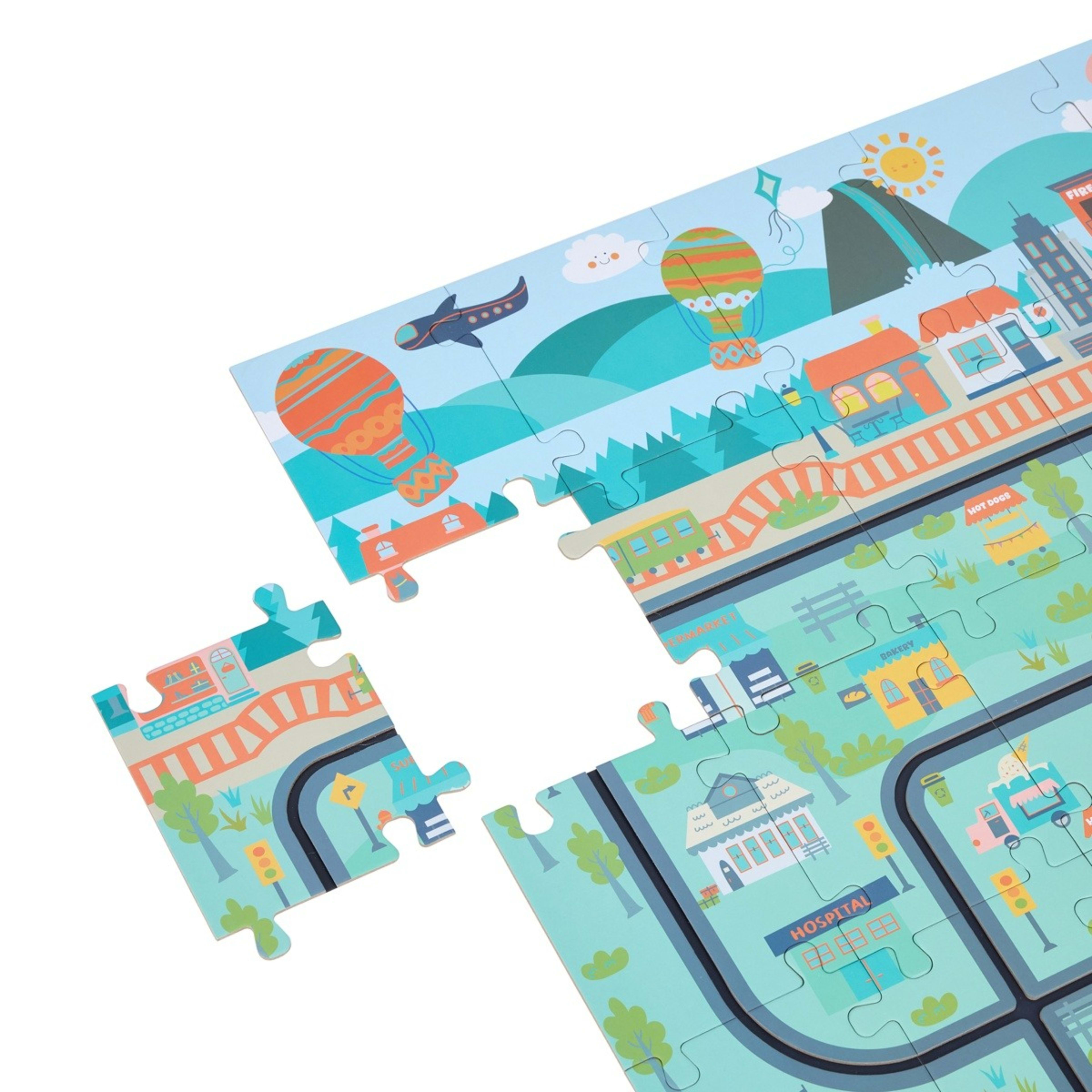 5 30 Piece Urban Jungle Track Play Mat Puzzle, 5 of 7