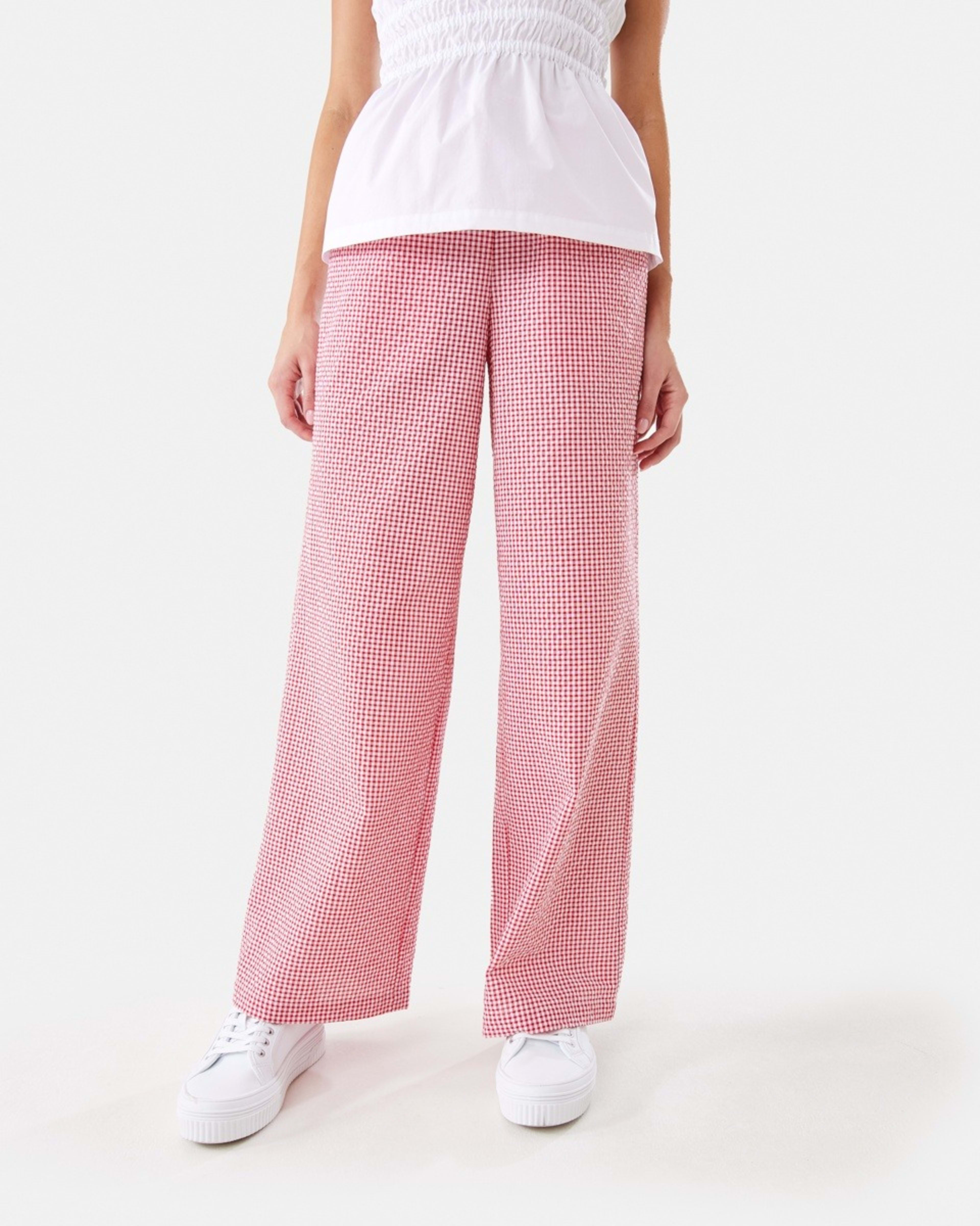 2 Seersucker Pants Red Ging, 2 of 9