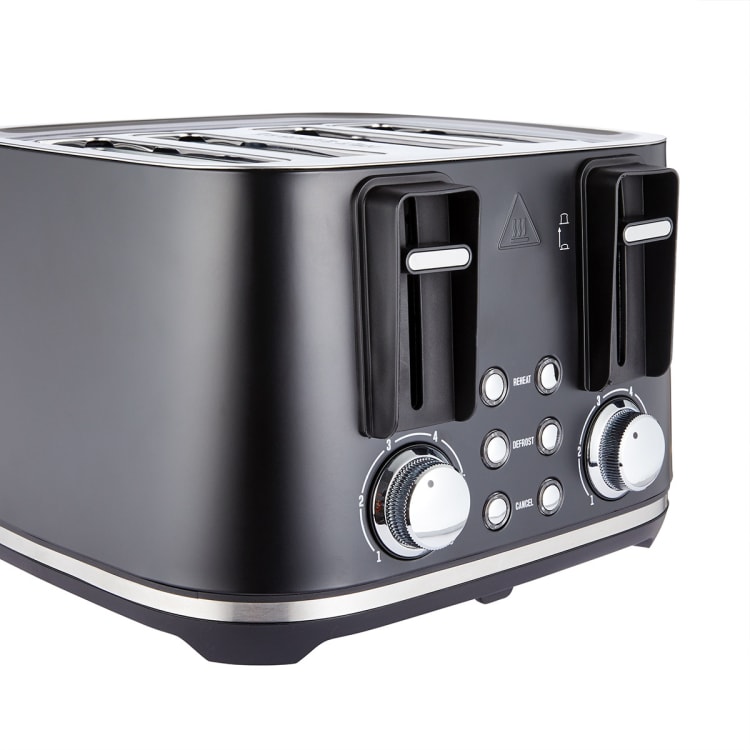 4 Slice Stainless Steel Toaster Kmart