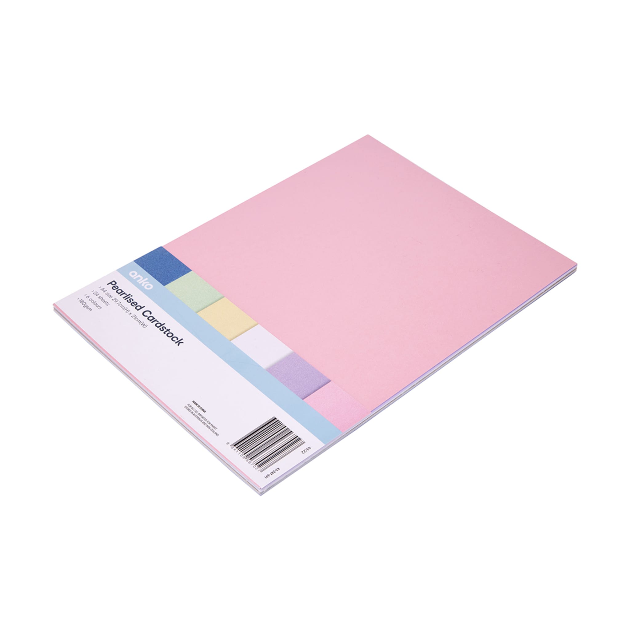 24 Pack Pearlised Cardstock Kmart