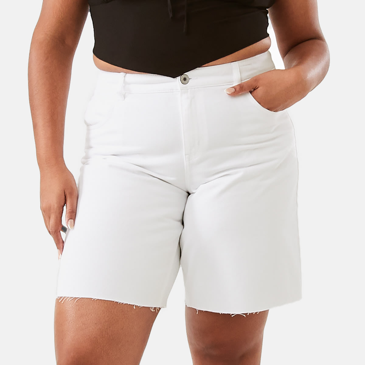 Longline Denim Shorts Kmart