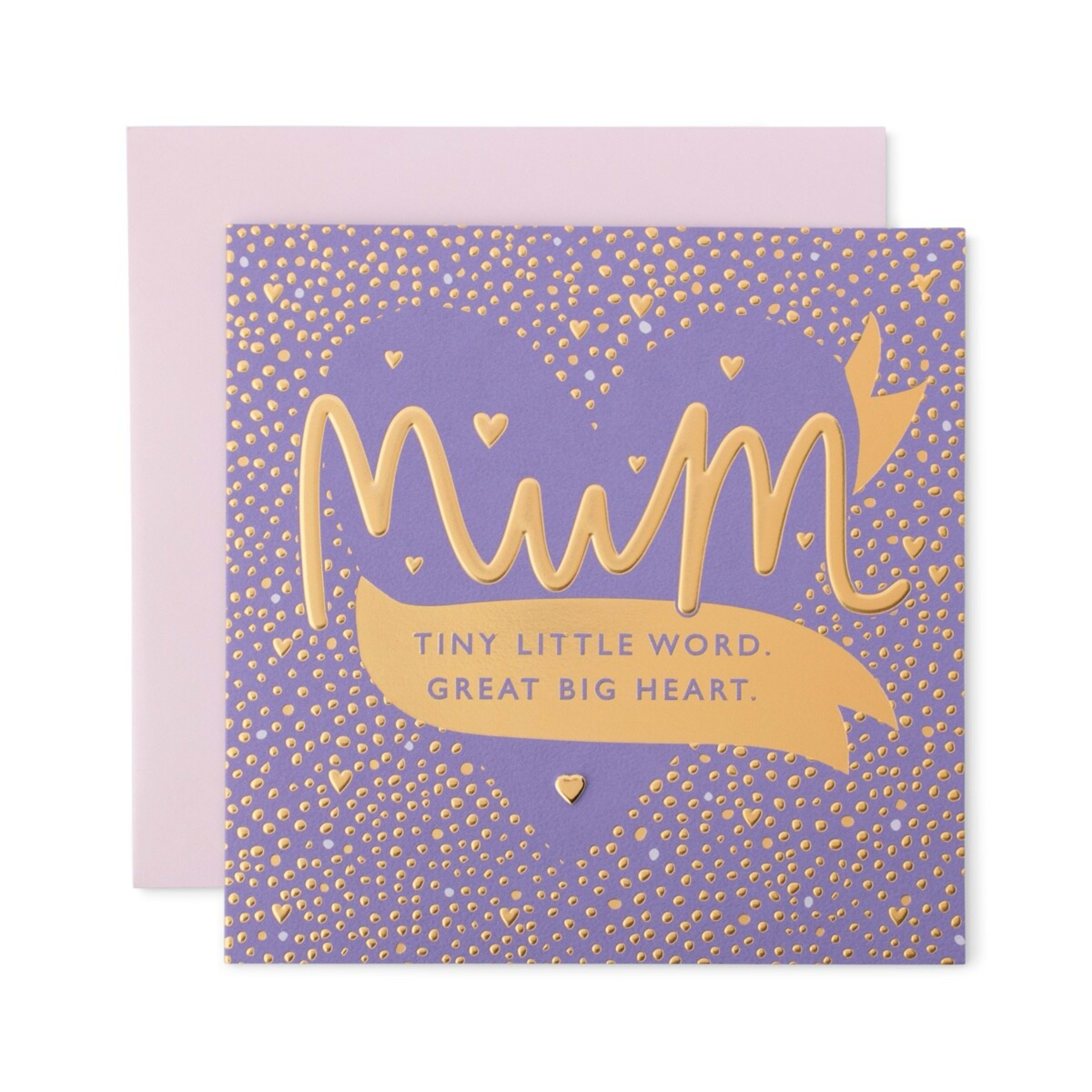 1 Hallmark Mother's Day Card - Tiny Little Word. Great Big Heart, 1 of 2