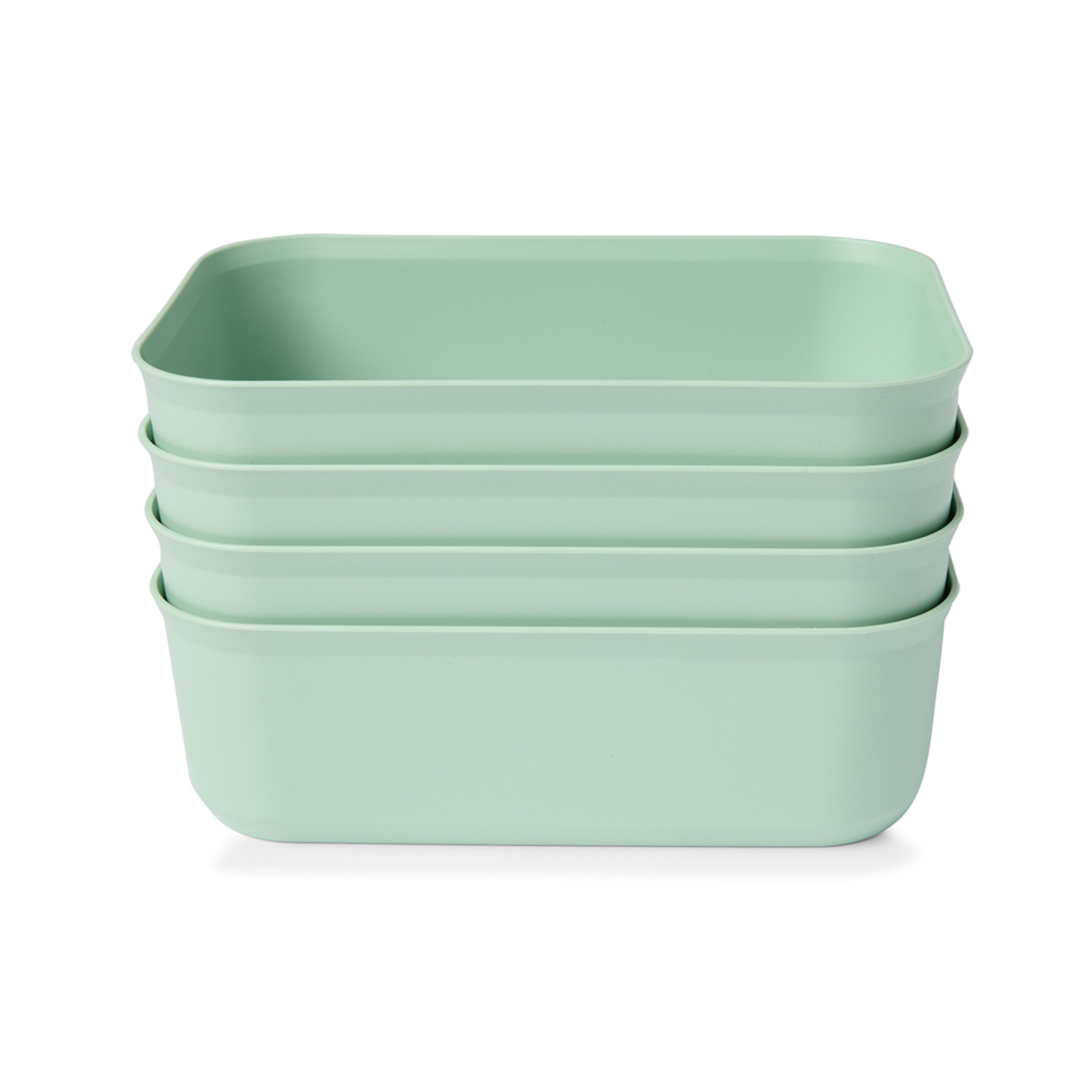 3 4 Pack 3L Utile Medium Tubs - Green, 3 of 7